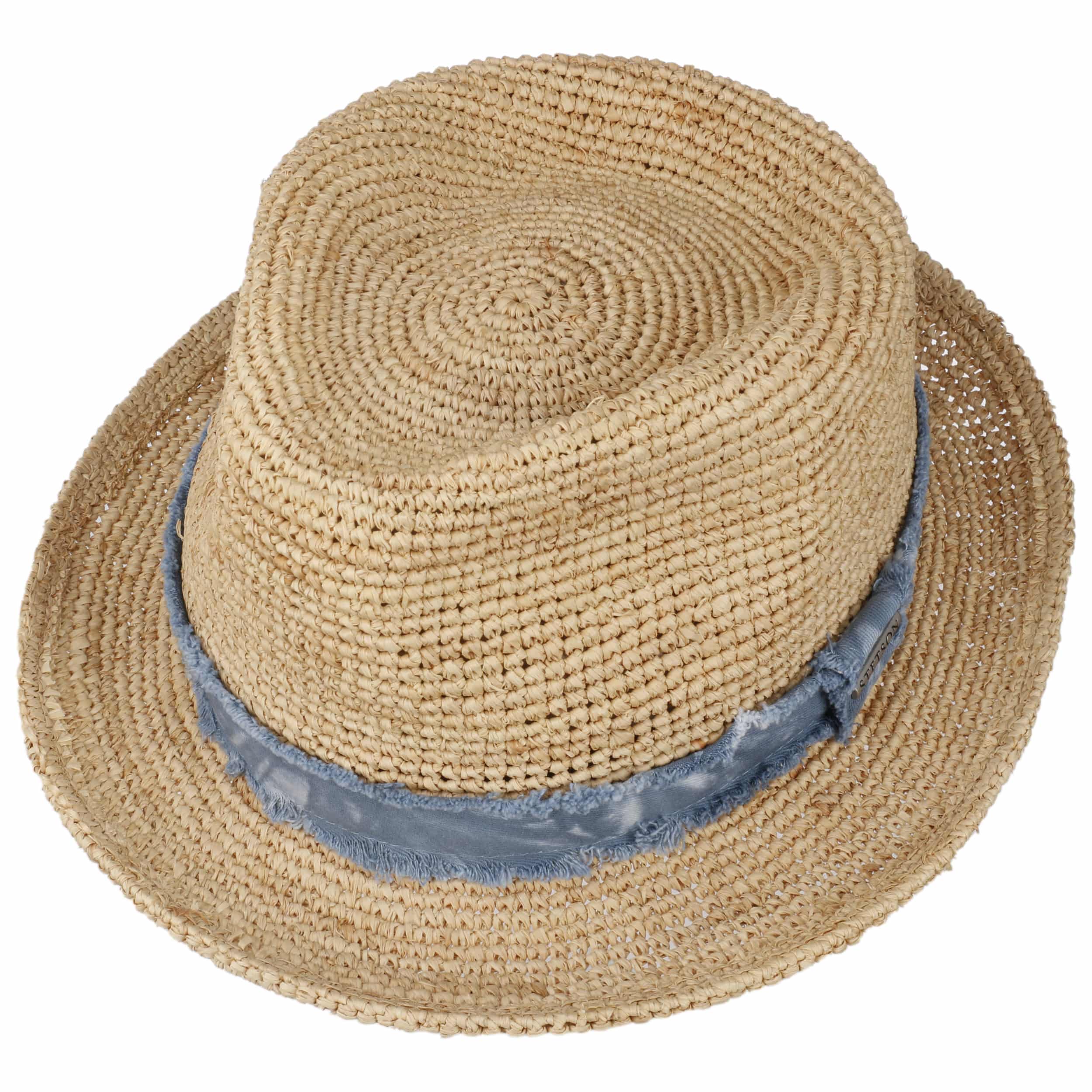 Crochet Raffia Fedora Straw Hat By Stetson 139 00