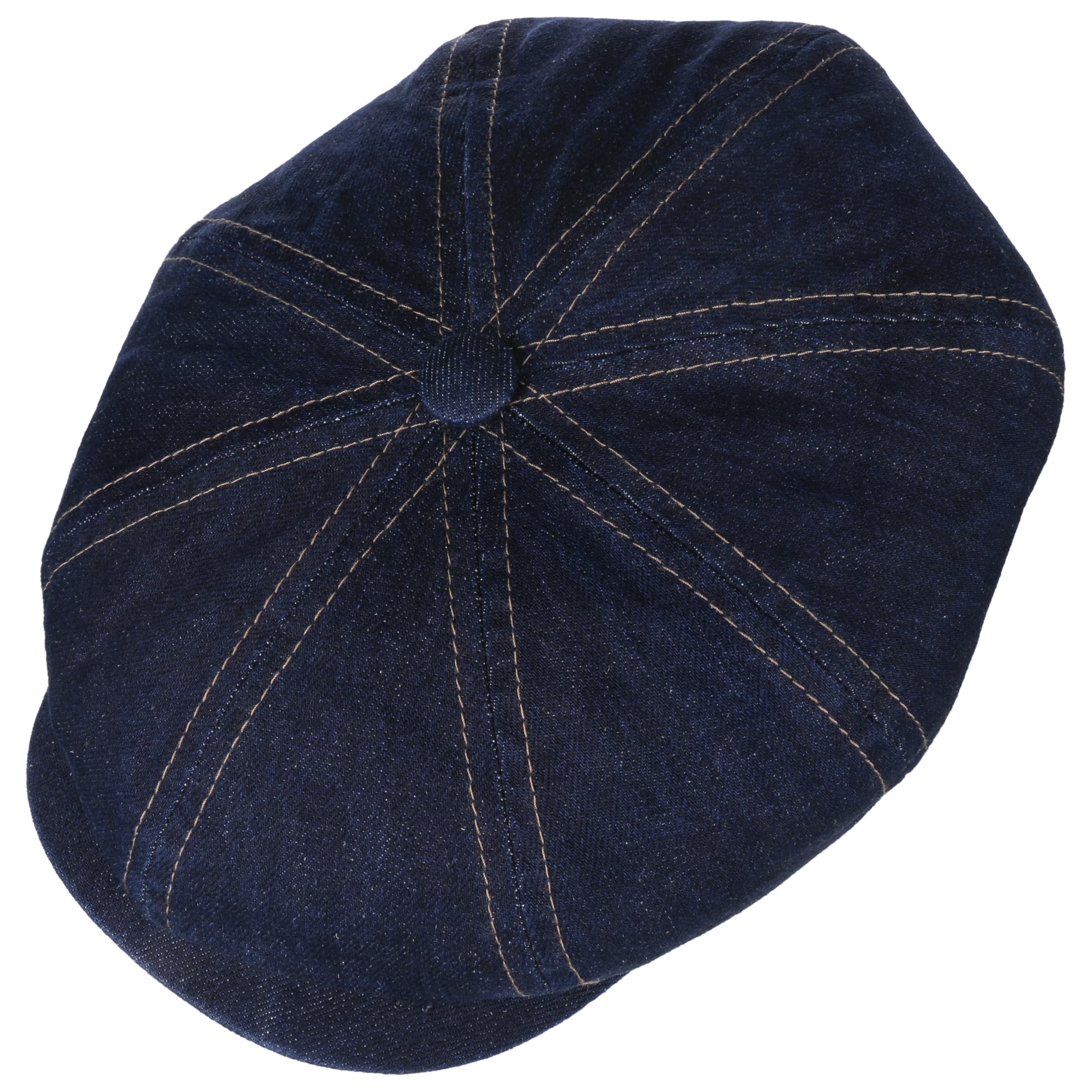 Hatteras Sustainable Denim Flat Cap By Stetson 72 45