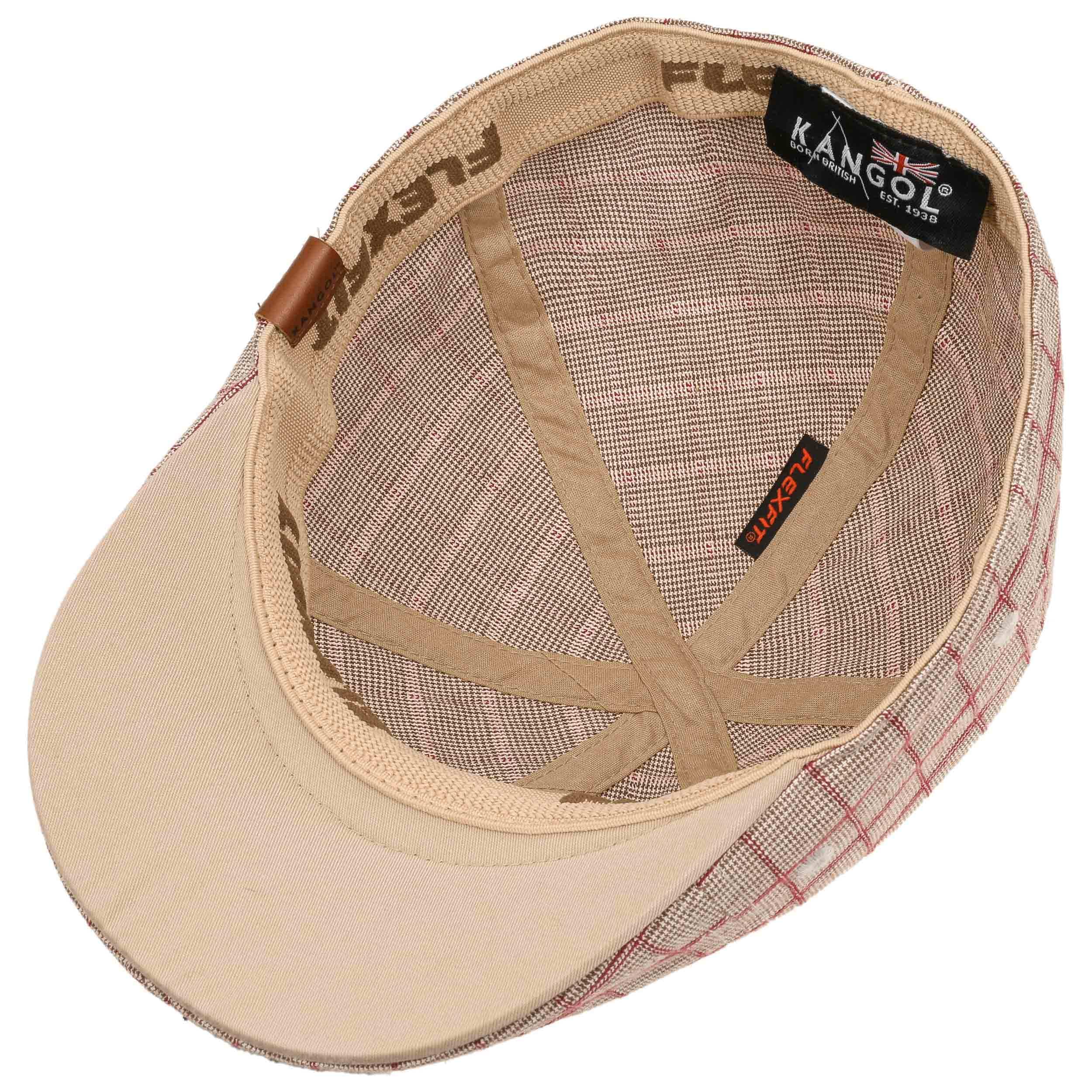 Pattern Flexfit Check Flat Cap By Kangol