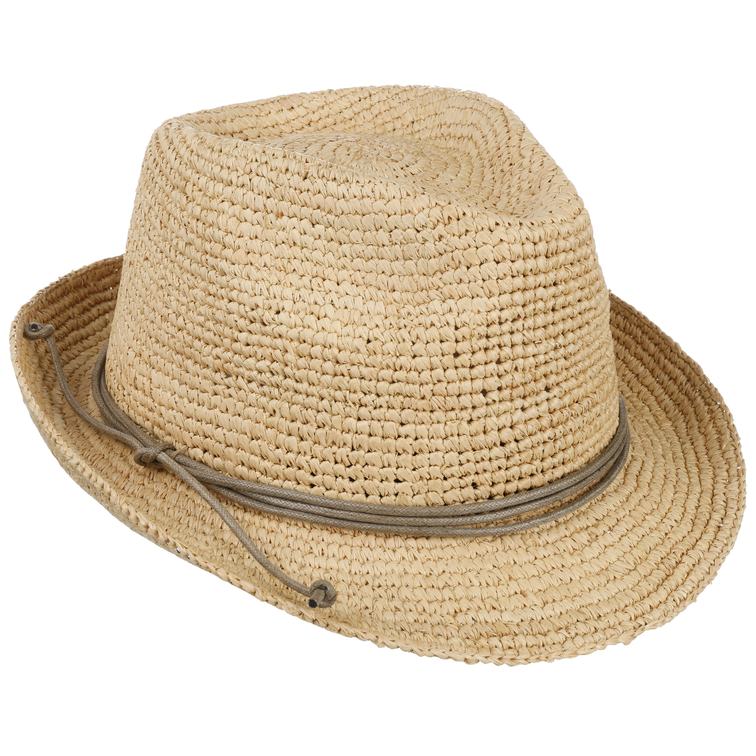 Telona Crochet Trilby Straw Hat By Mcburn