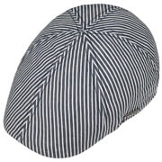 Texas Hickory Stripe Flat Cap By Stetson