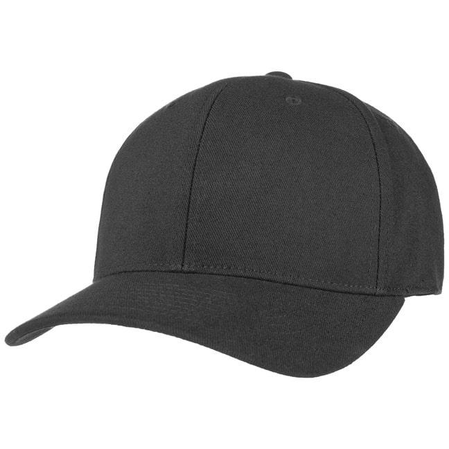 6 panel black cap