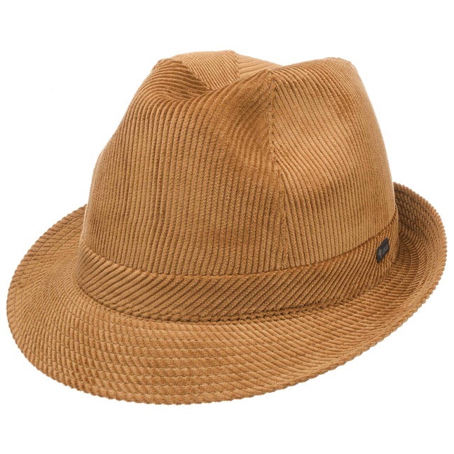 brown corduroy hat