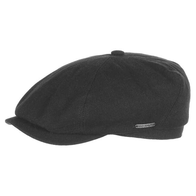 Brooklin Canvas Flat Cap by Stetson - 39,00