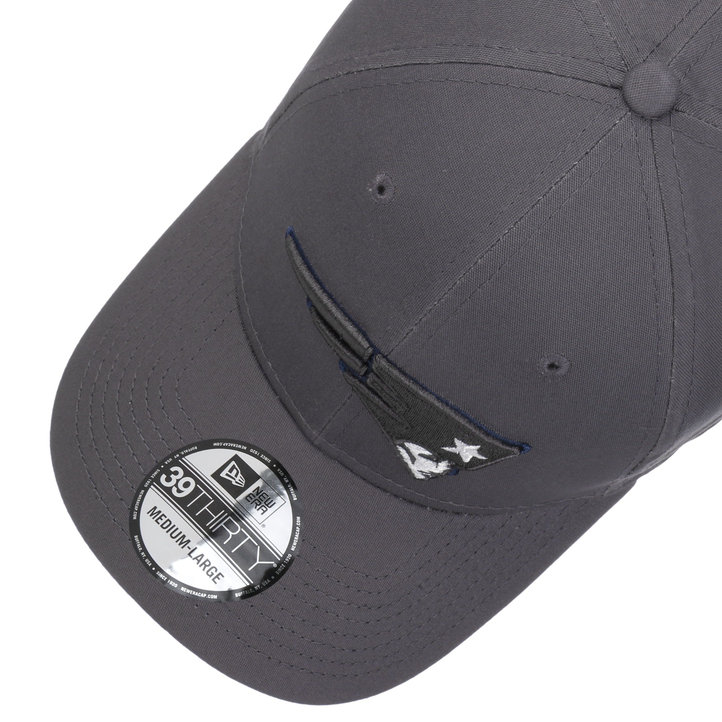 new era dark grey cap