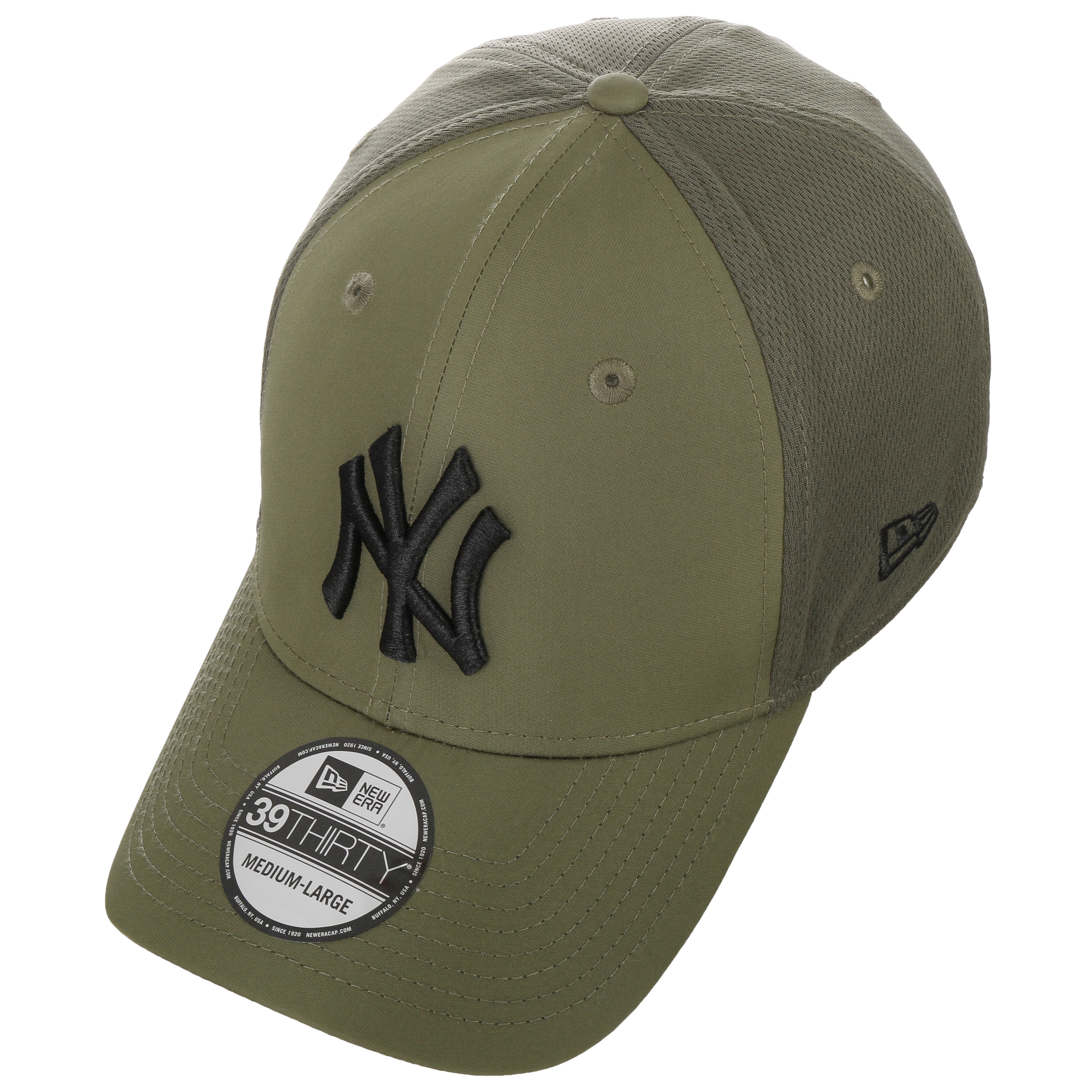 New York Yankees oliv New Era 39Thirty Stretch Mesh Cap 