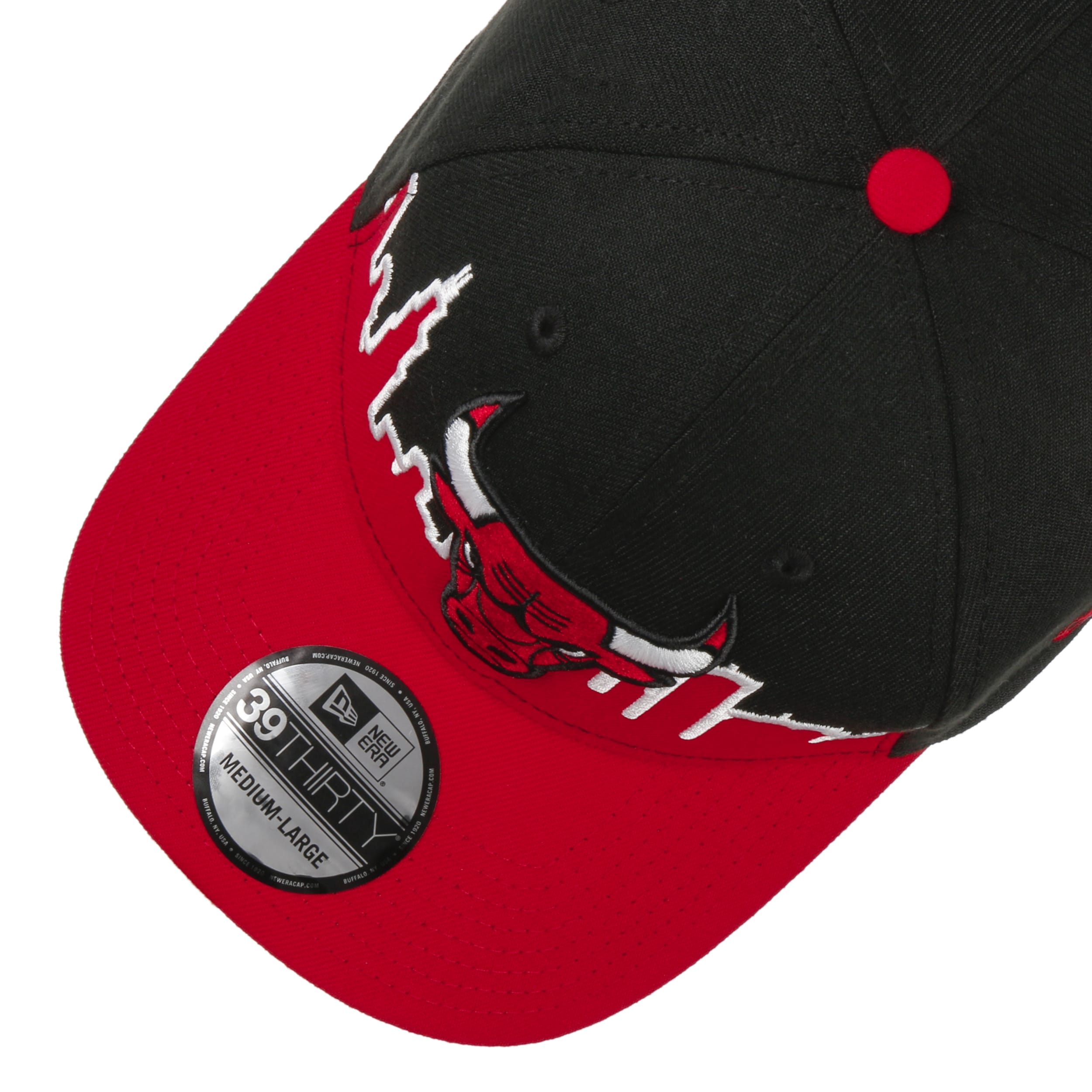 Chicago Bulls 2T XL-LOGO Black-Red Fitted Hat