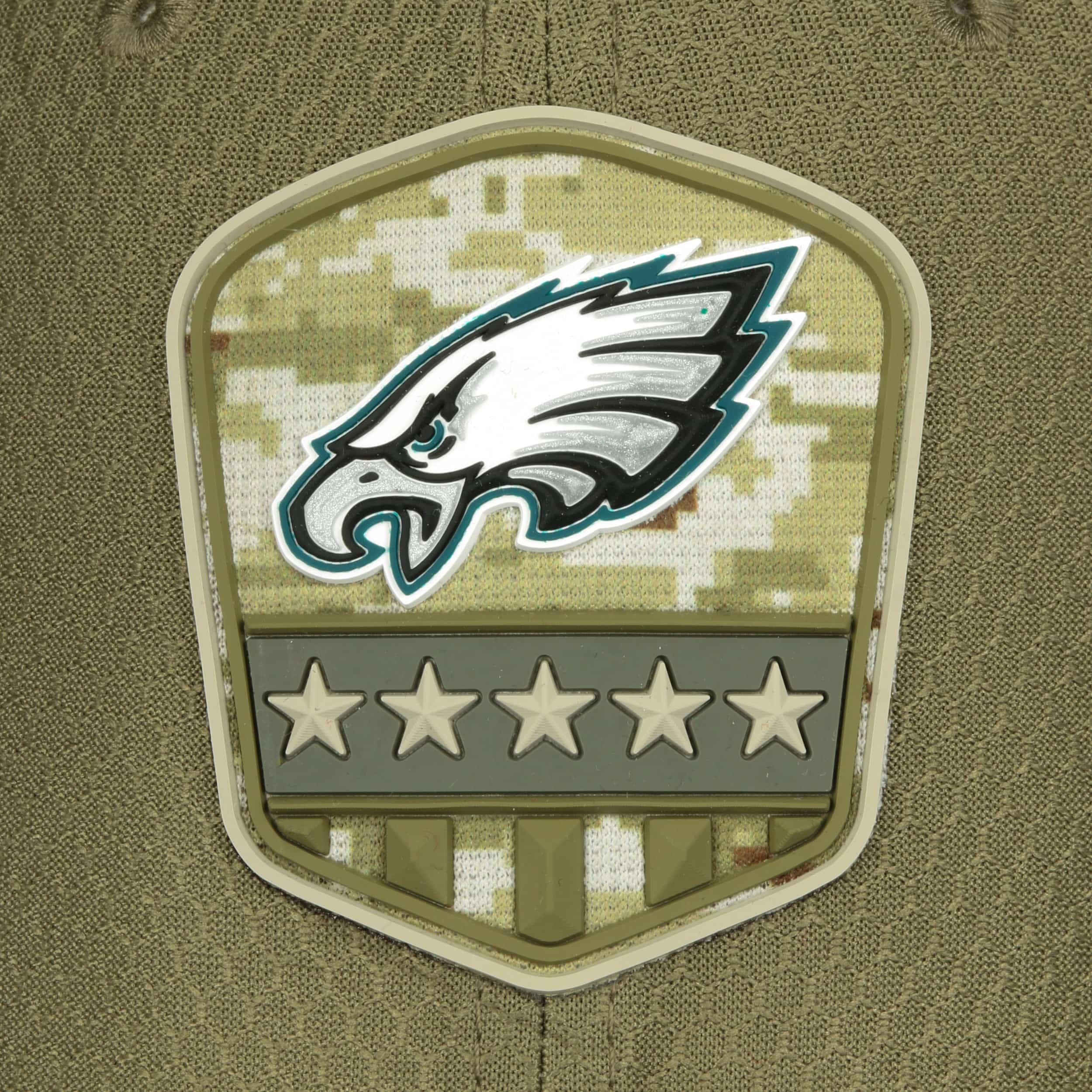 Men's New Era Olive Philadelphia Eagles 2019 Salute to Service