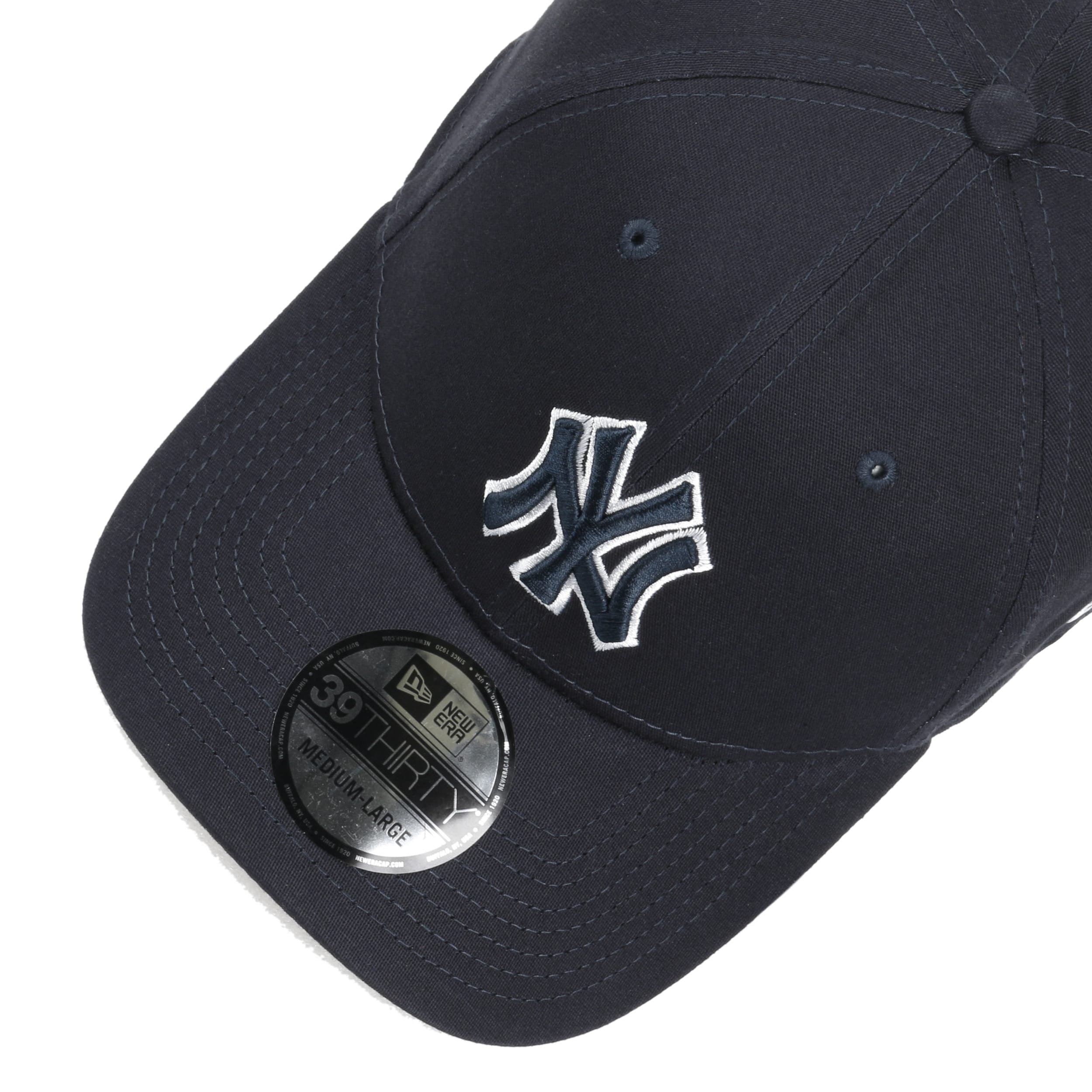 New York Yankees New Era 39Thirty Team Outline Navy Stretch Fit Baseball Cap