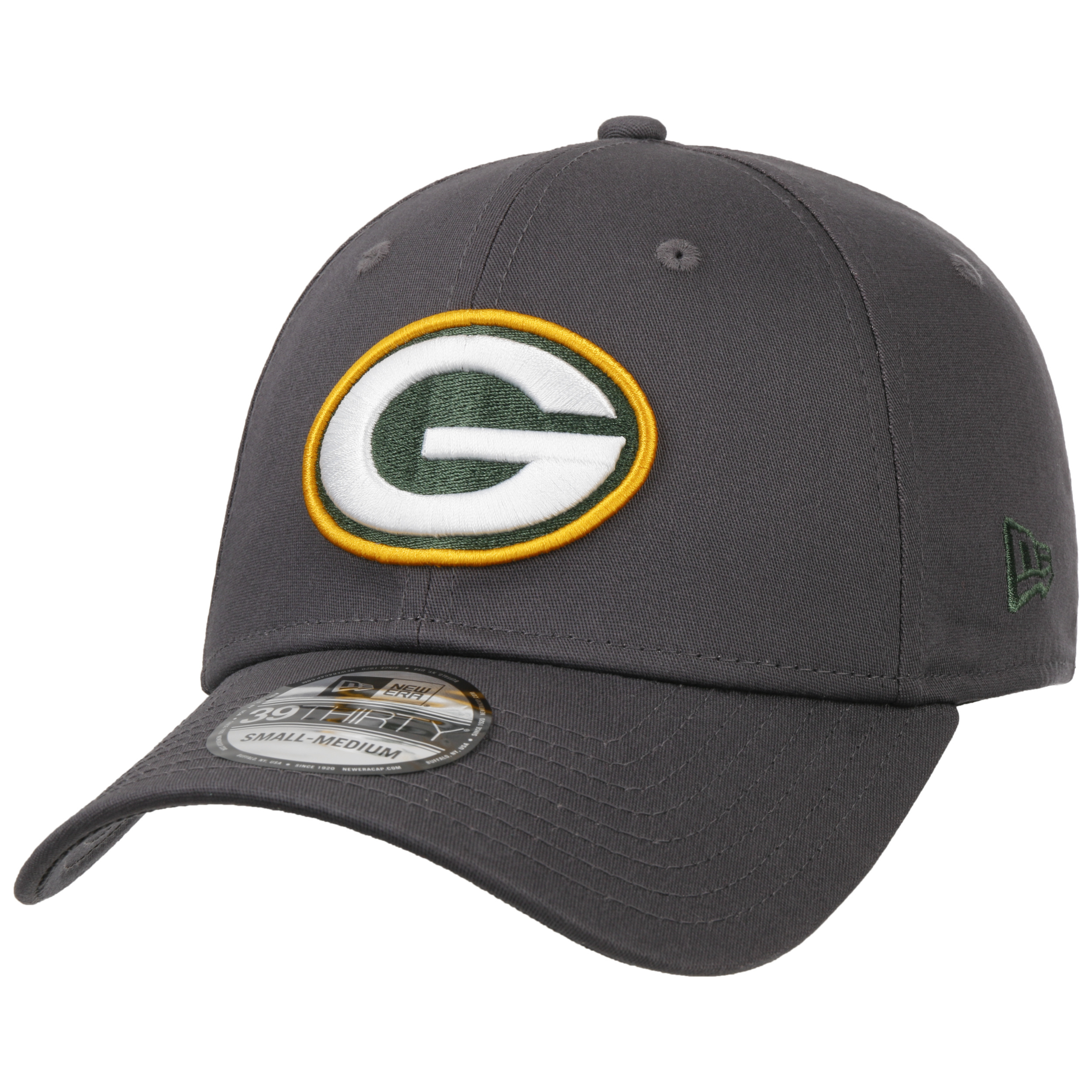 Green Bay Packers New Era Main 39THIRTY Flex Hat - Black