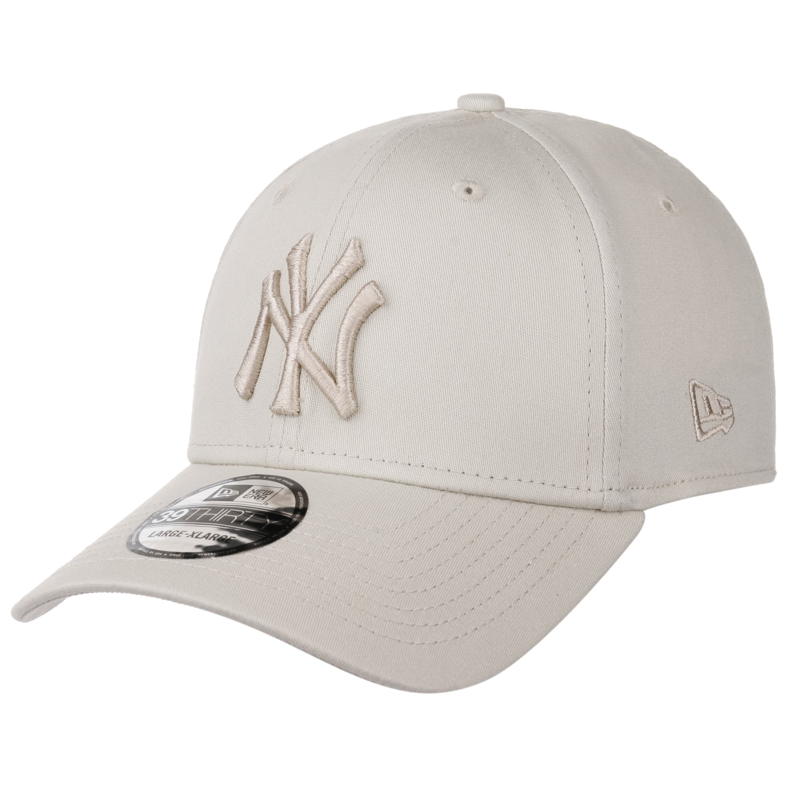 New Era Flat Brim Orange Logo 9FIFTY League Essential New York Yankees MLB  Beige Snapback Cap