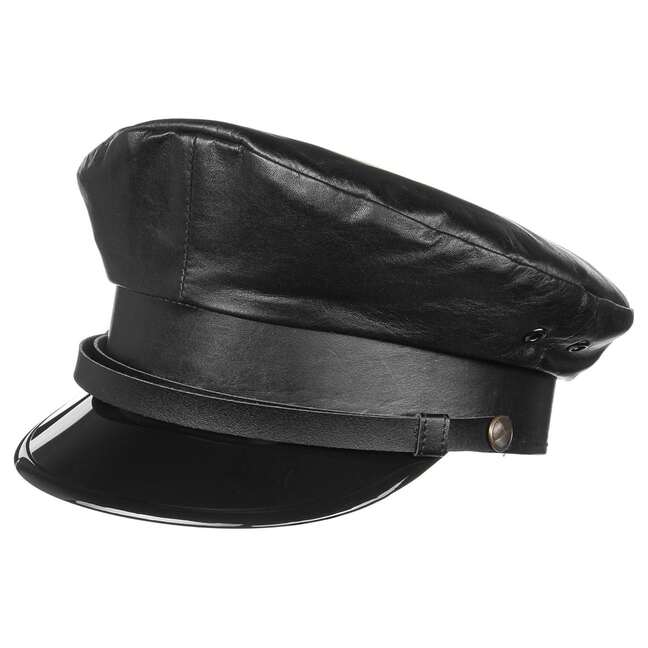 Leather captains hat Clearance