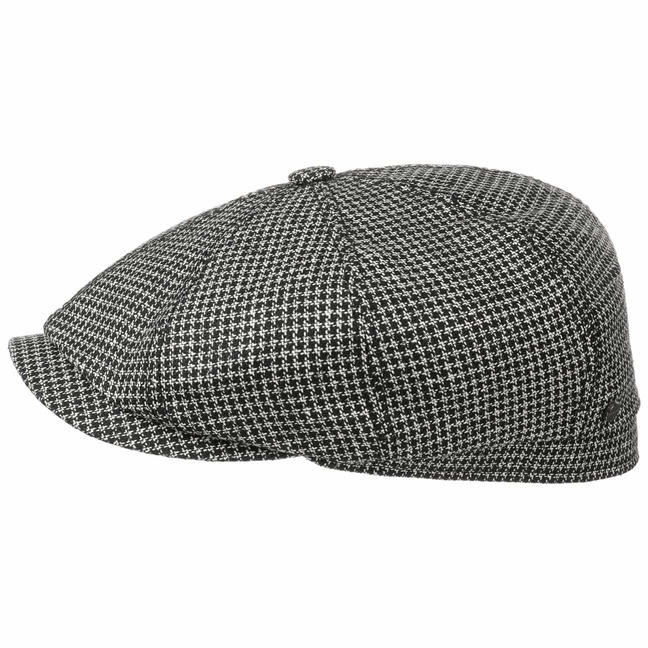 Hatteras Houndstooth Flat Cap by Stetson - 99,00