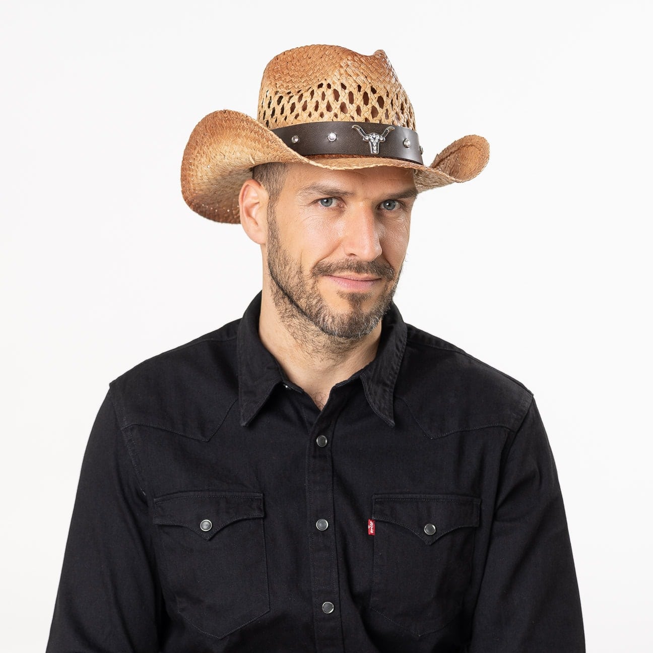 Longhorn Western Straw Hat by Conner - 62,95
