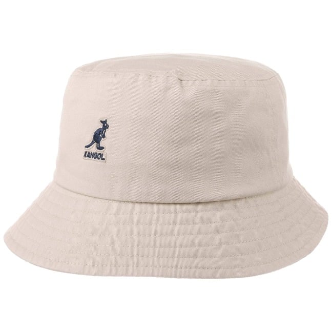 kangol beige bucket hat