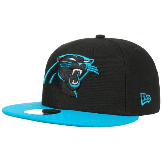 Carolina Panthers New Era 2022 Sideline 9FIFTY Ink Dye Snapback Hat - Blue