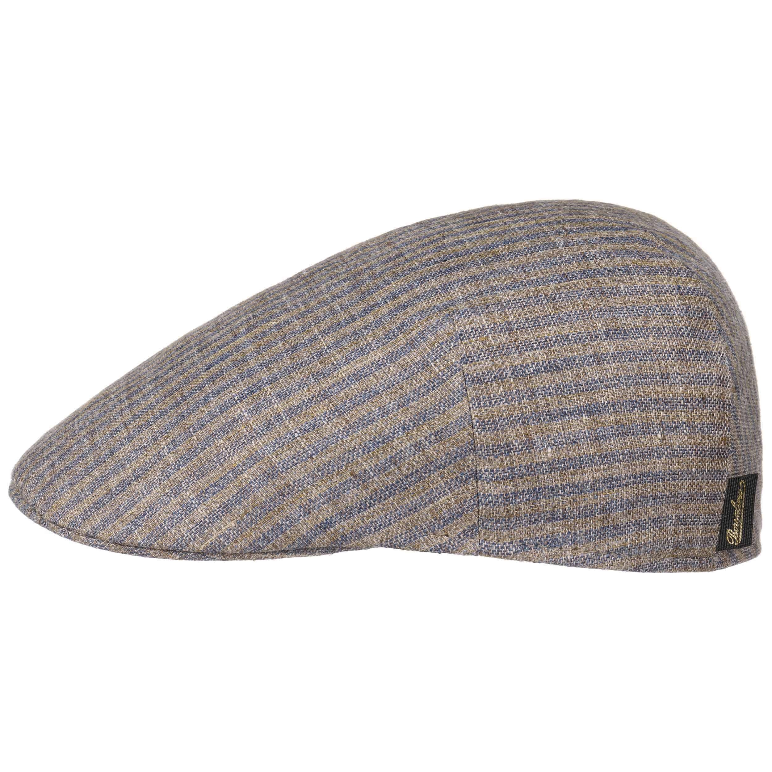 Duckbill Stripes Flat Cap by Borsalino - 108,95