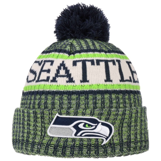 2015-2016 Seattle Seahawks New Era On-Field Beanie Bundle / Open Lids