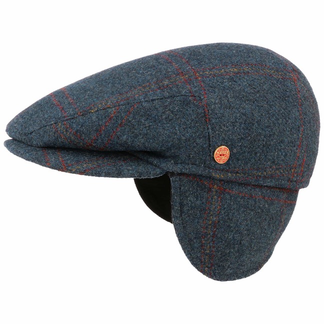 Merlino Wool Flat Cap with Ear Flaps by Mayser 77,95