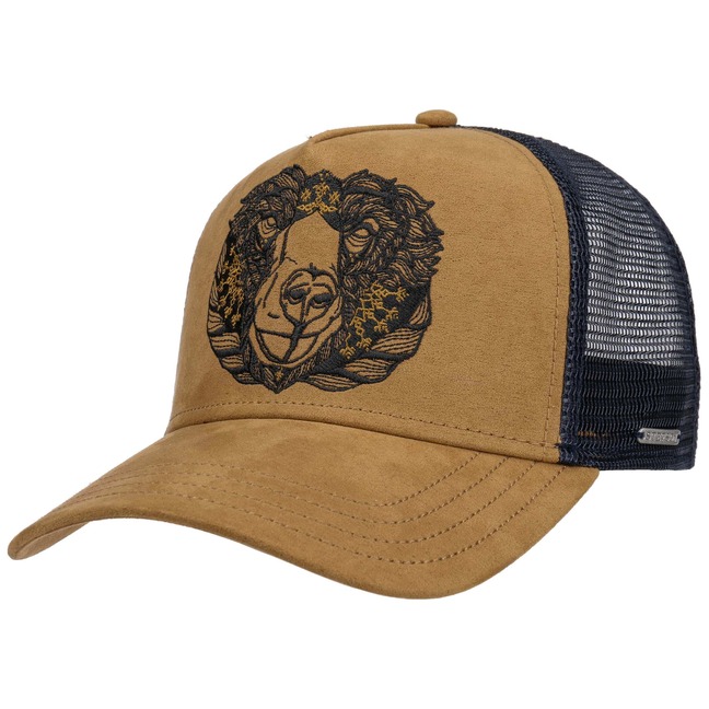 stetson trucker cap bear