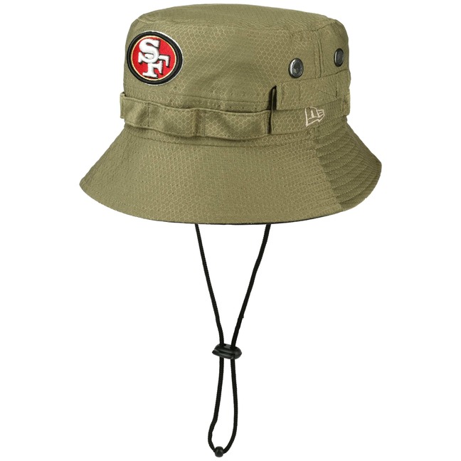 Men's '47 Black San Francisco 49ers Striped Team Bucket Hat