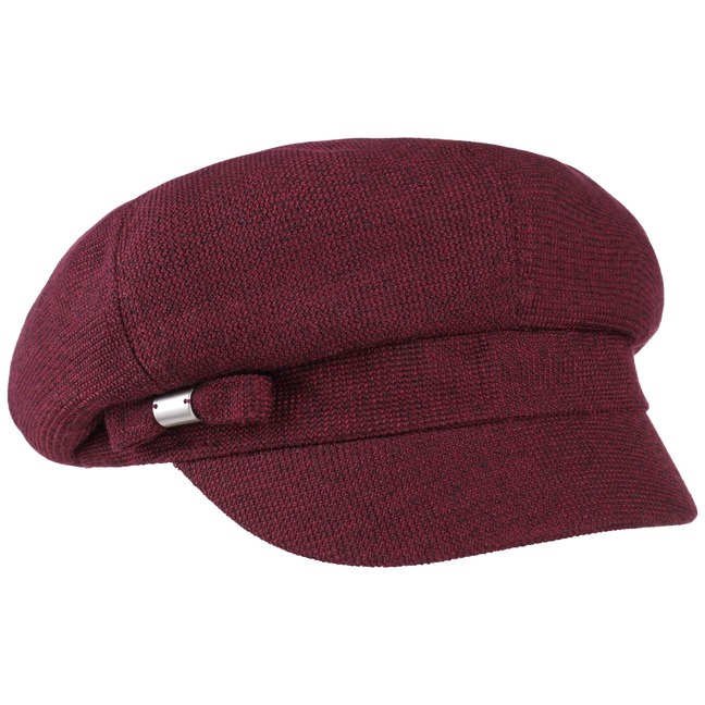 Seeberger Vanessa Melange Ballonm/ütze Baker-Boy-M/ütze Newsboy-M/ütze Damencap Schildm/ütze Schirmm/ütze Wintercap Mit Schirm