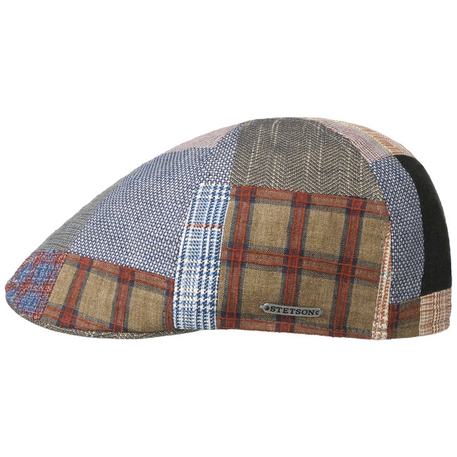 Texas Classic Patchwork Flat Cap by 
