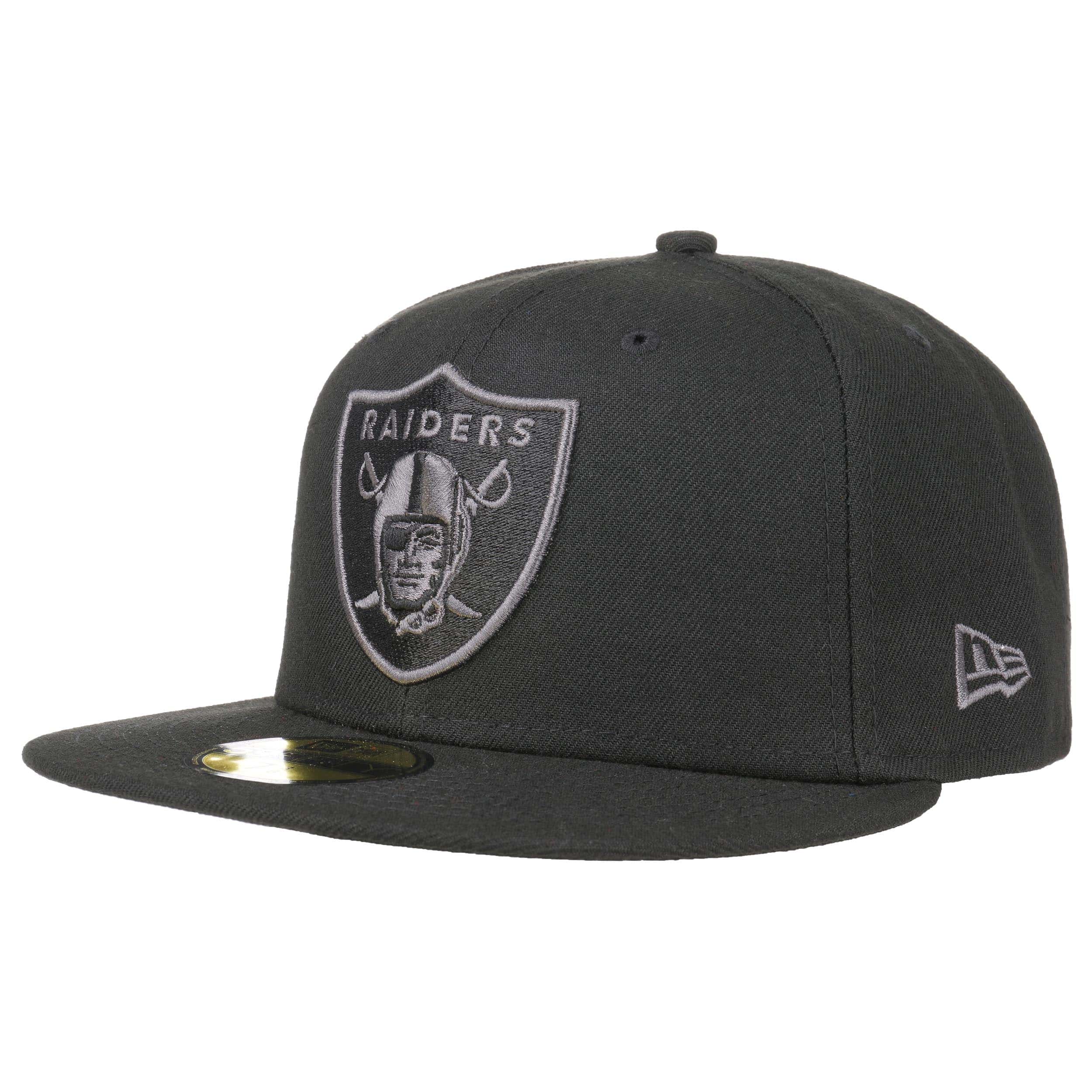 all black raiders cap