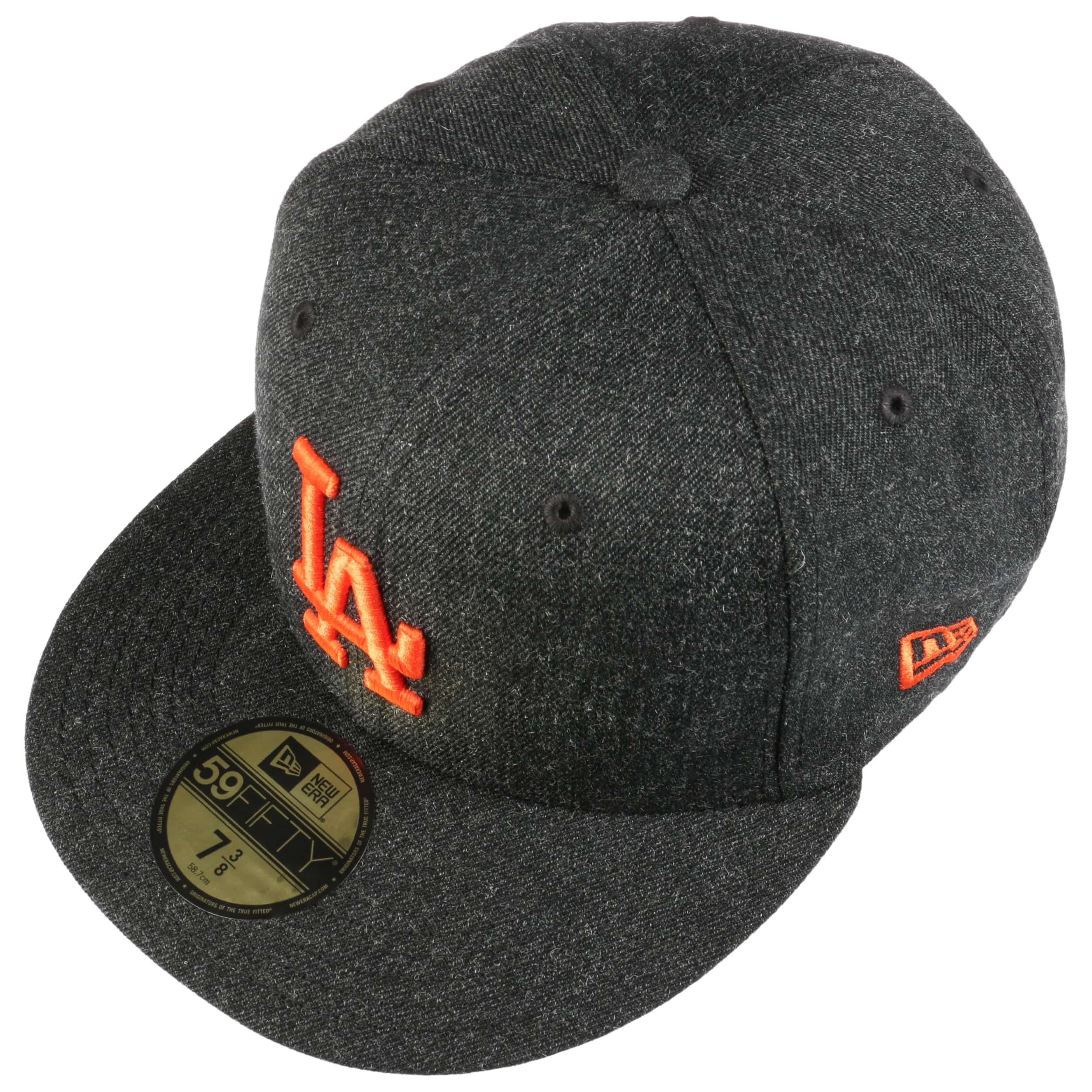 black and orange dodgers hat