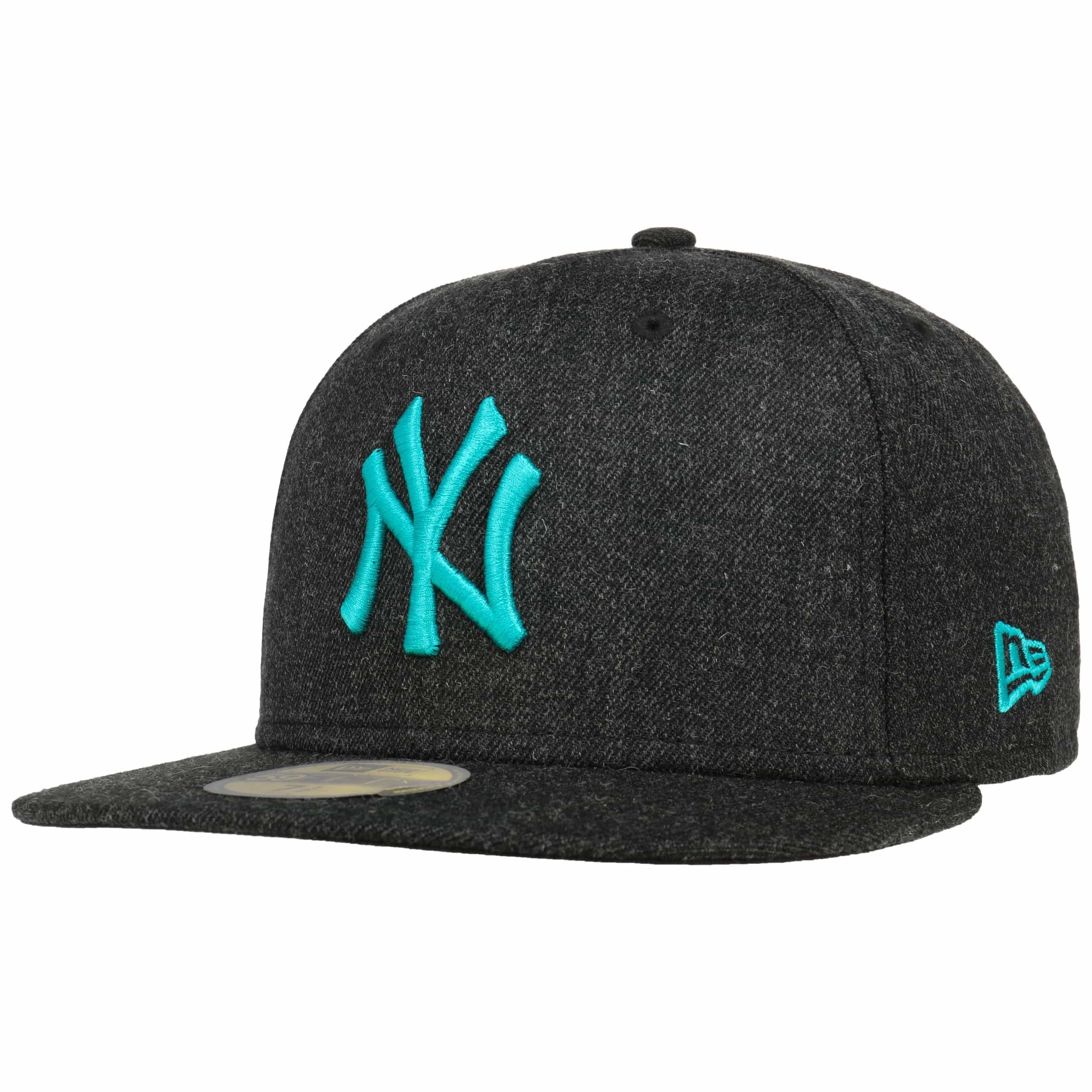 59Fifty Black Base Yankees Cap by New Era --> Shop Hats, Beanies 