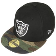 New Era 59fifty NFL Oakland Vegas Raiders Snapback Women Shiny Hat Grey  Camo Cap