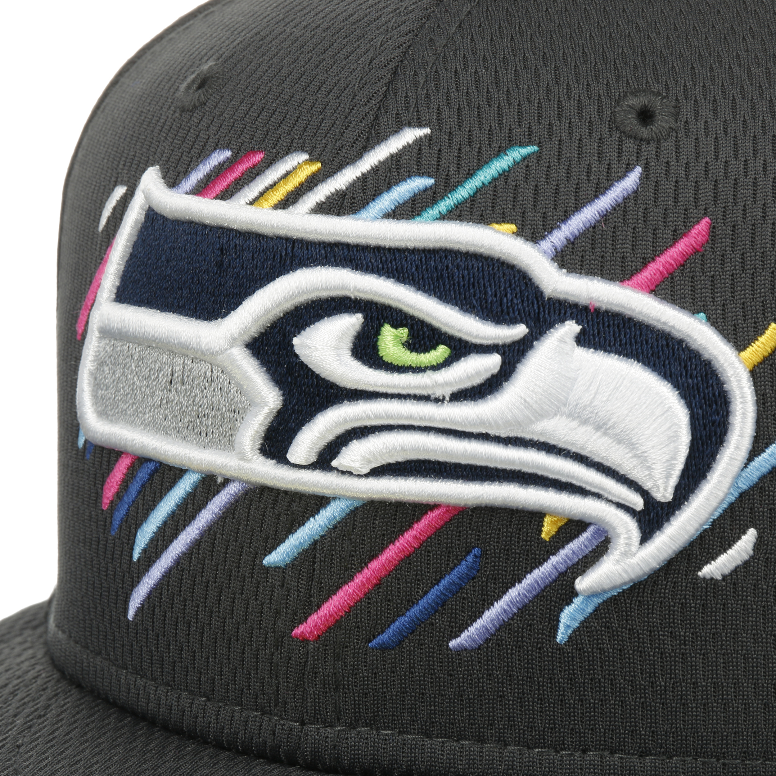 Men's New Era Black Seattle Seahawks 2023 NFL Crucial Catch 59FIFTY Fitted Hat