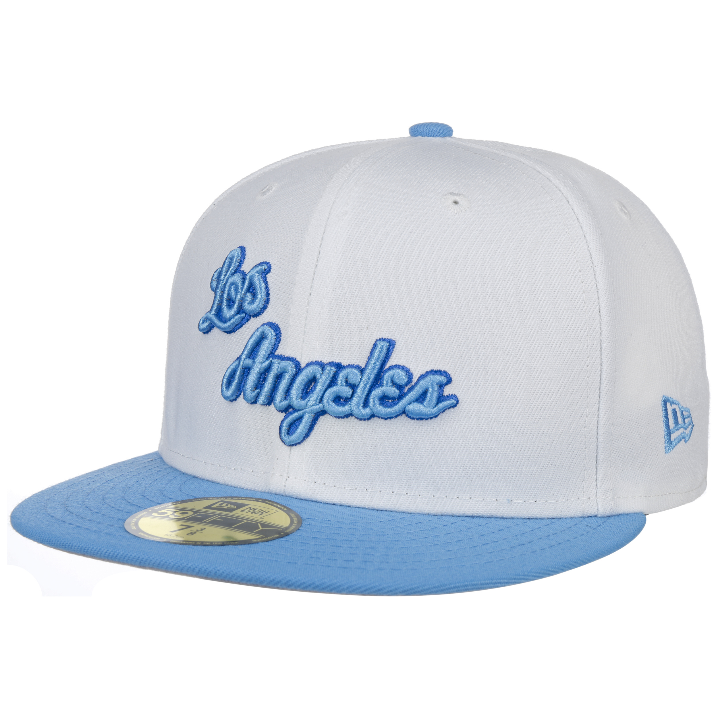 Los Angeles Lakers New Era Hardwood Classics 59FIFTY Fitted Hat - Blue/Light  Blue