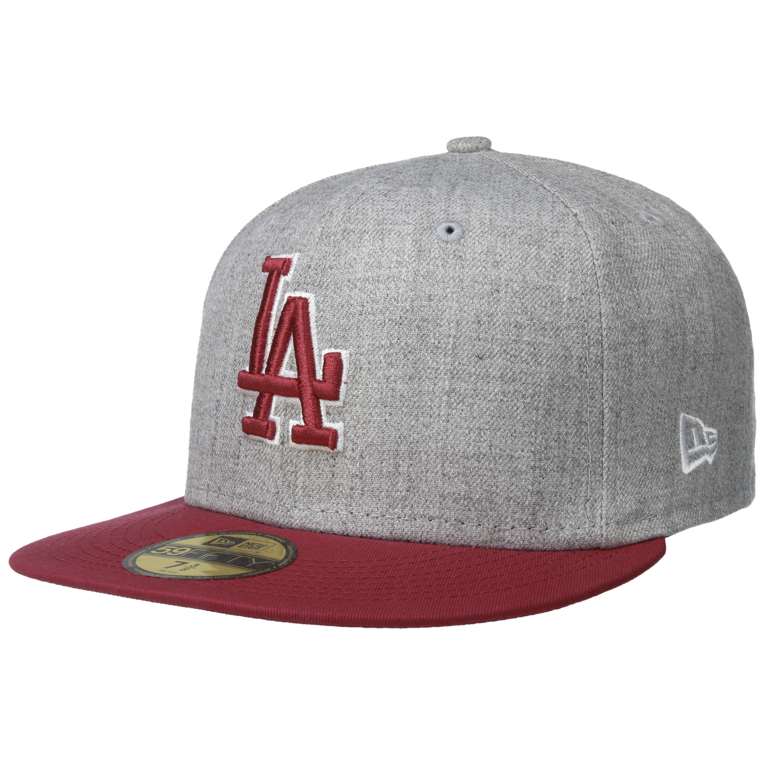 59Fifty Heather Contrast Dodgers Cap by New Era