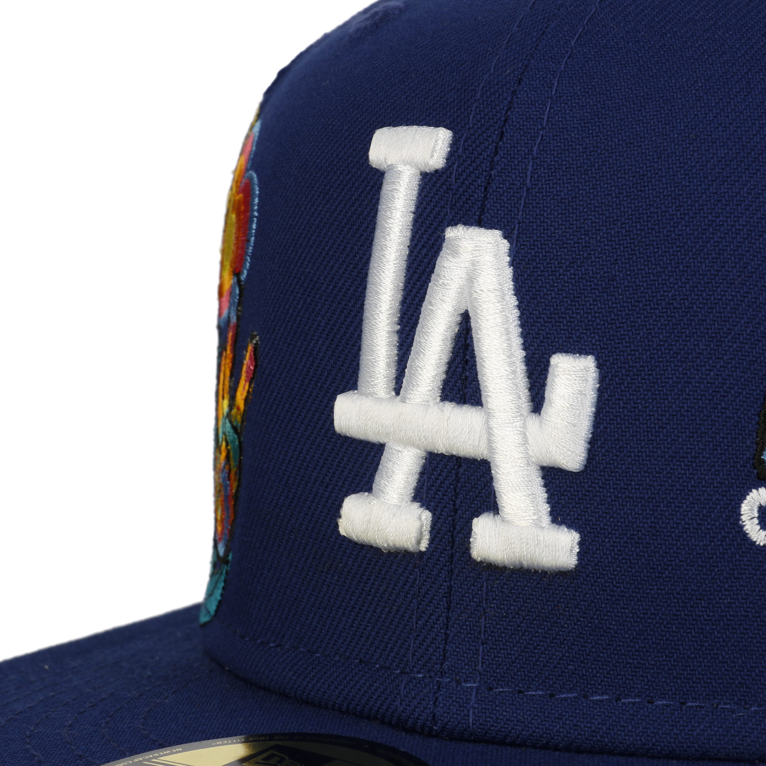 LA Dodgers fitted hat Made In USA New Era Blue MLB Authentic 7 3