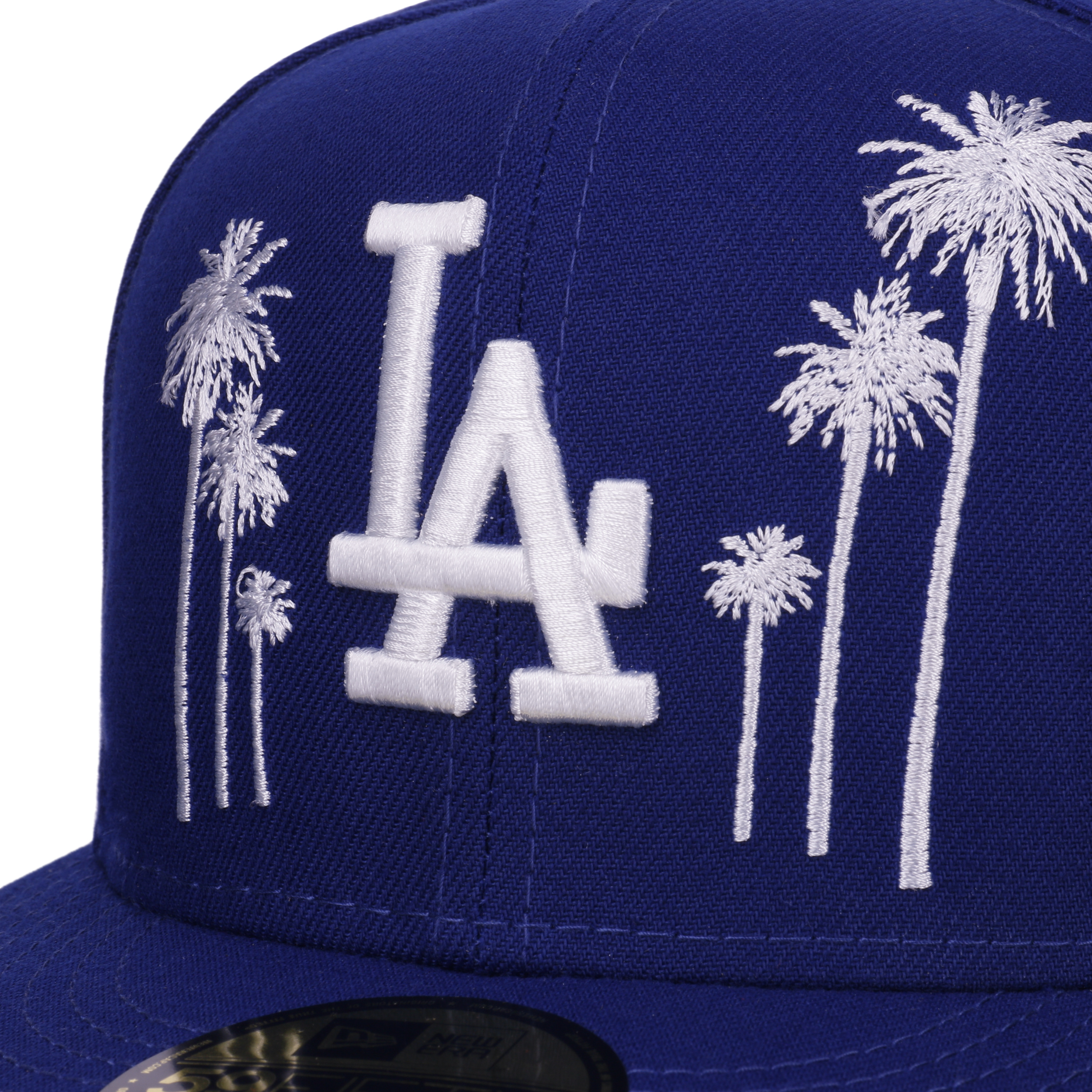 New Era 59FIFTY Los Angeles Dodgers All Star Game 2022 Palm Fan Pack Fitted Hat Dark Royal Blue