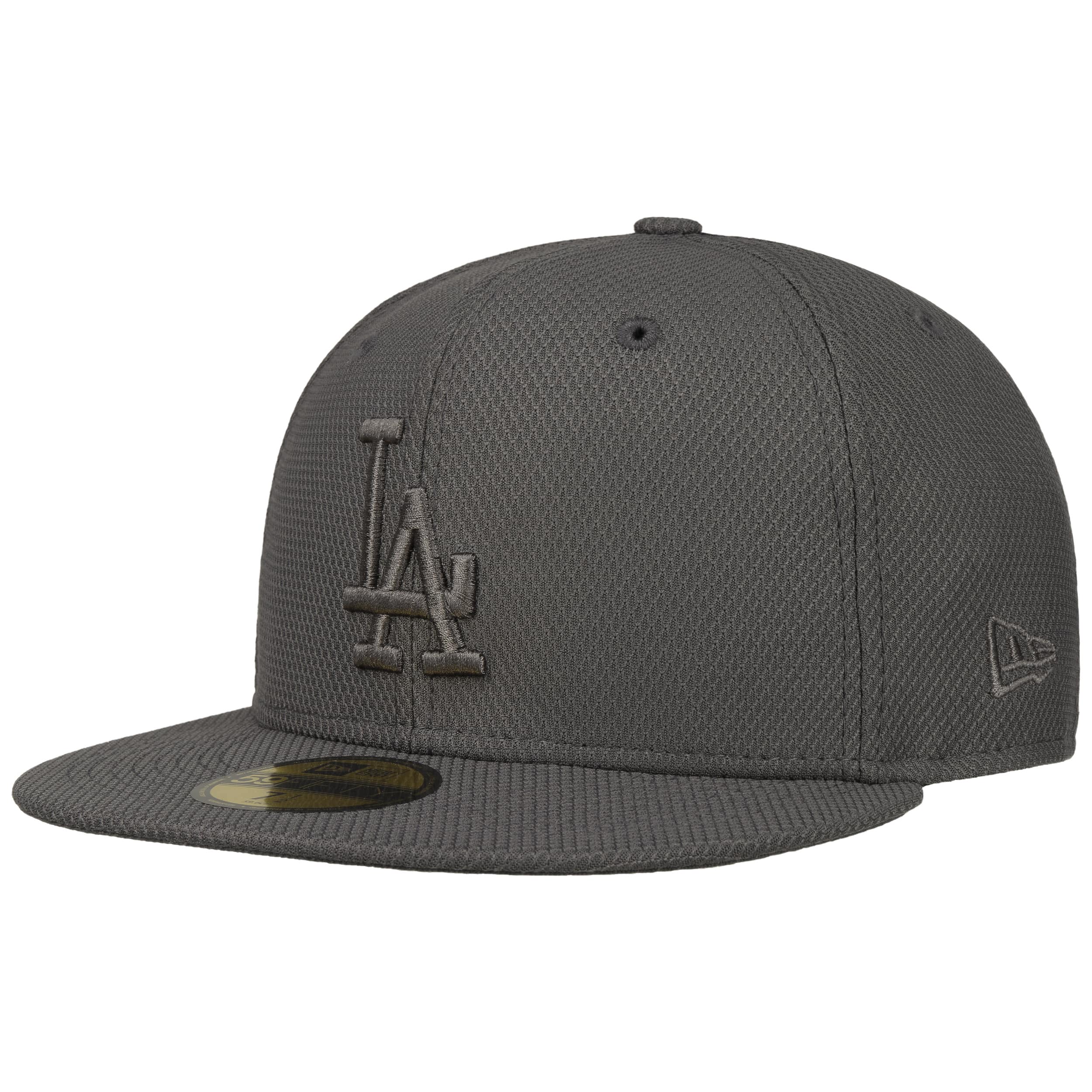 New Era 59Fifty MLB Basic Fitted Cap  Los Angeles DodgersStorm Grey  New  Star