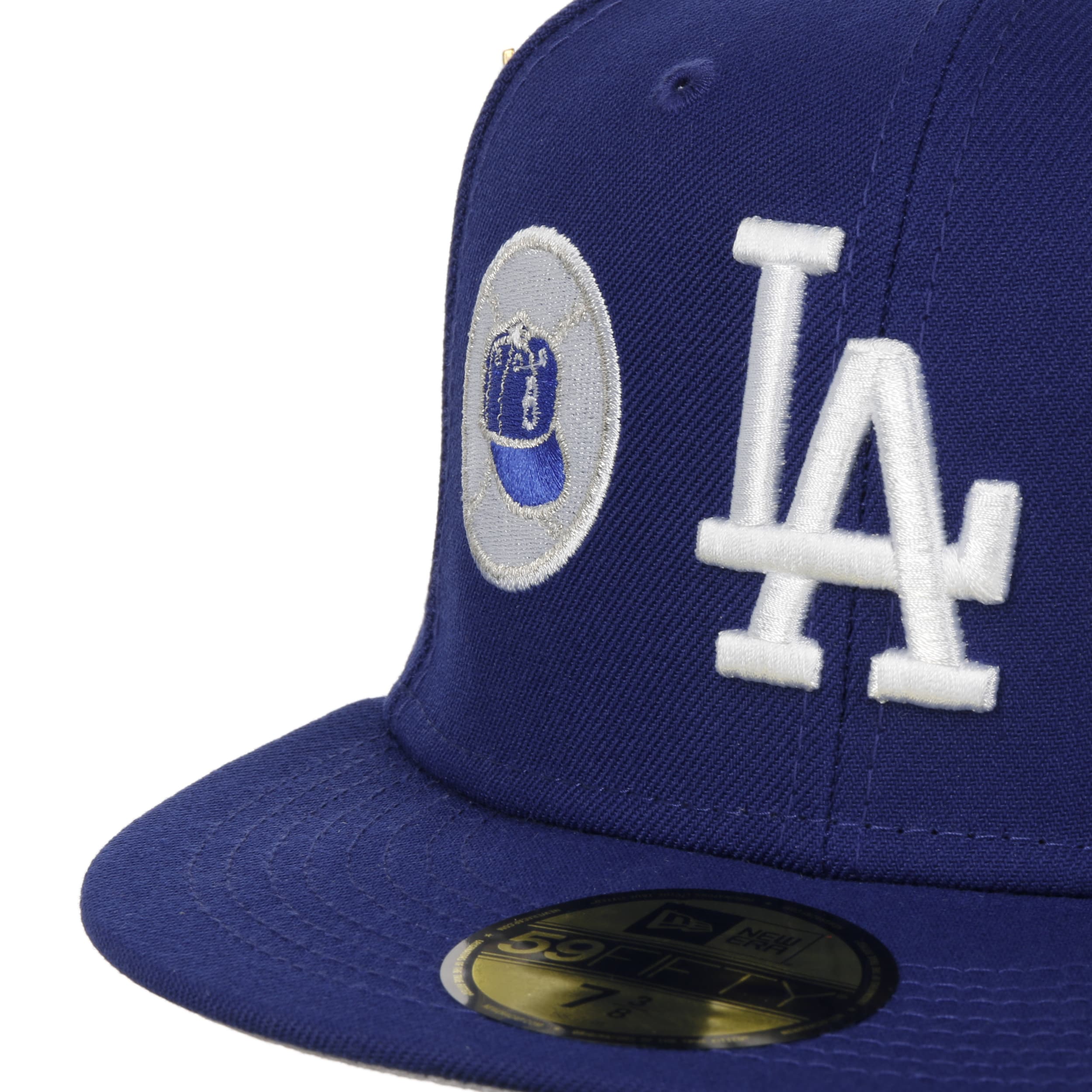 Official New Era LA Dodgers MLB Drip Front Blue 59FIFTY Fitted Cap