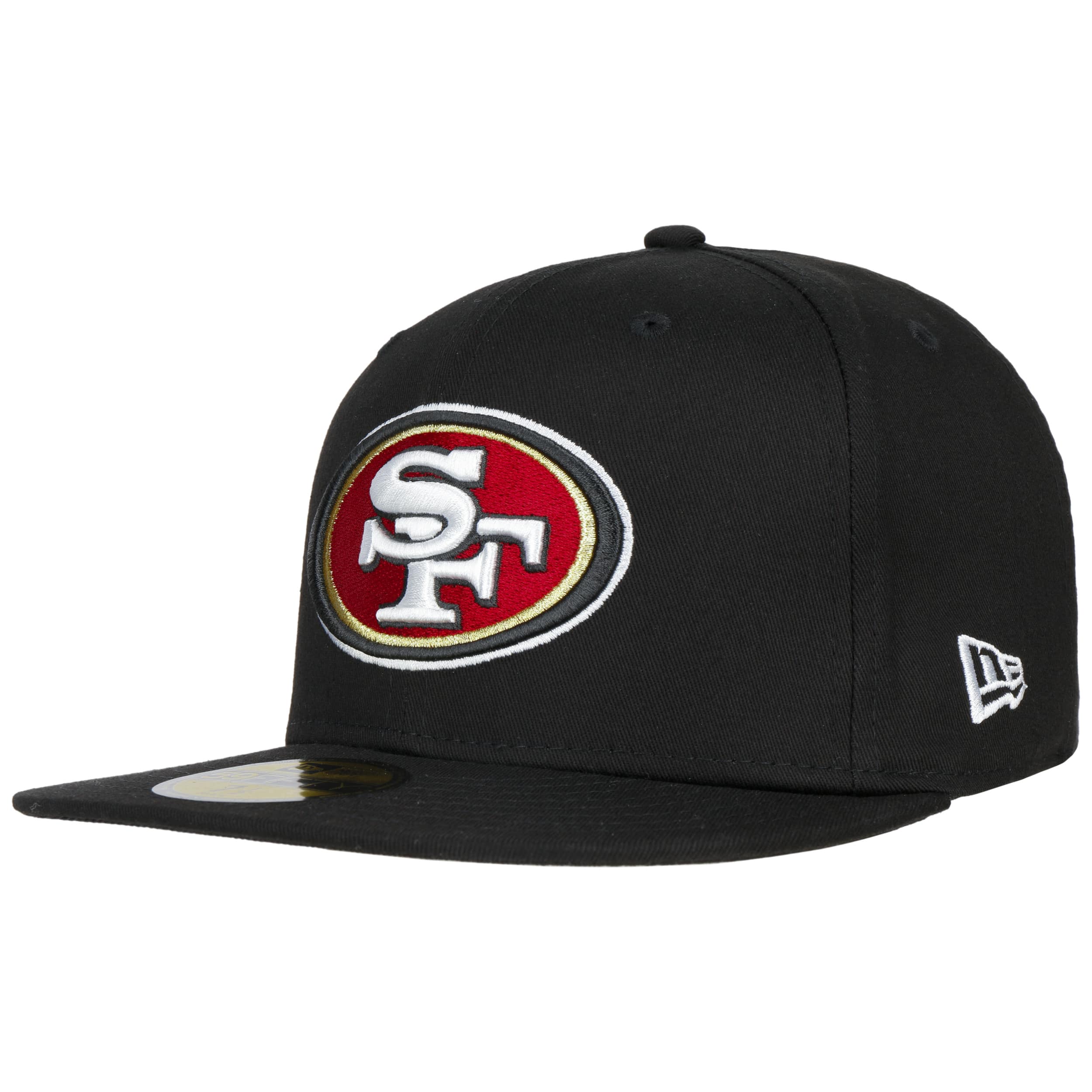 black 49ers flex fit hat