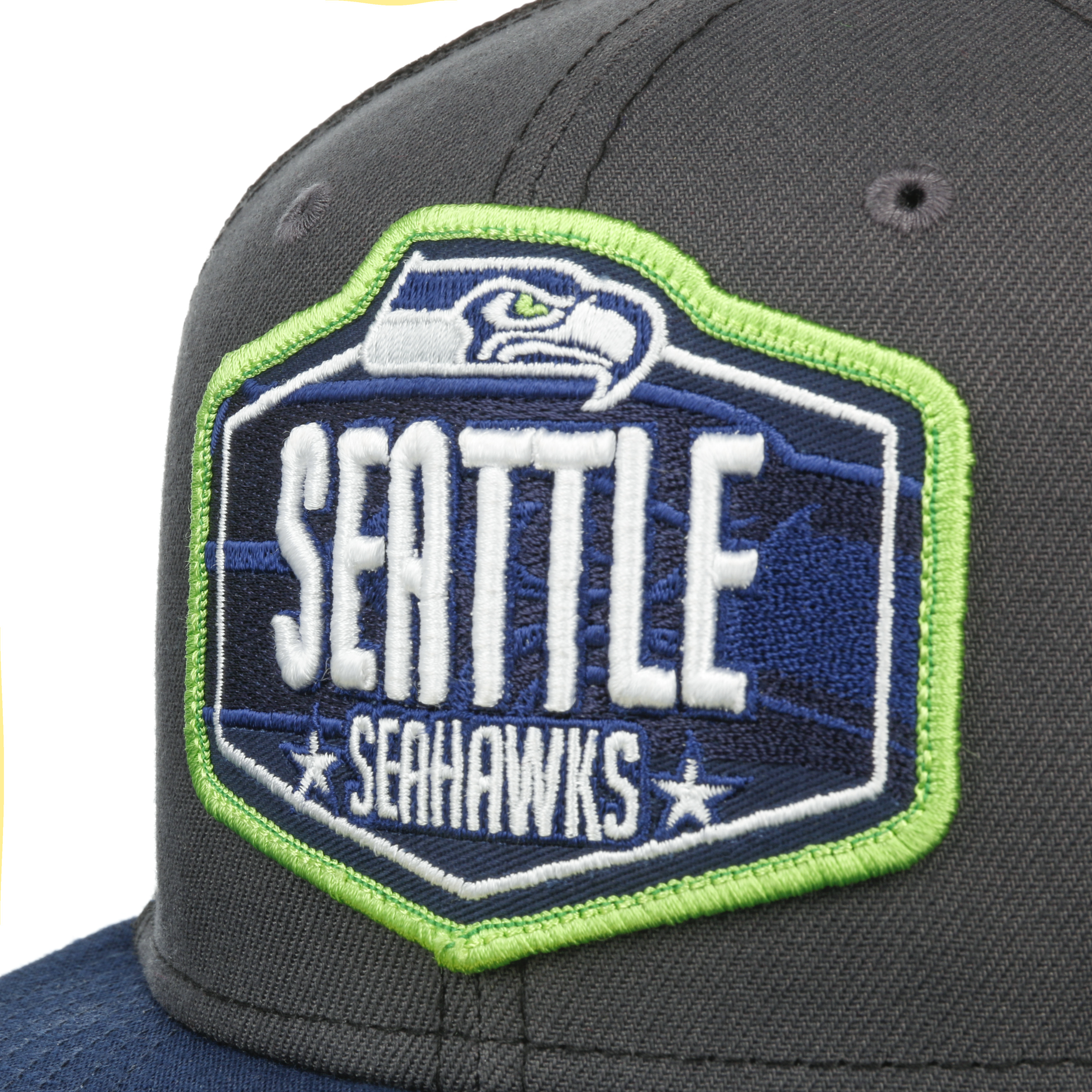 Official New Era Seattle Seahawks NFL 22 Draft Black 59FIFTY Fitted Cap  B5843_B96 B5843_B96