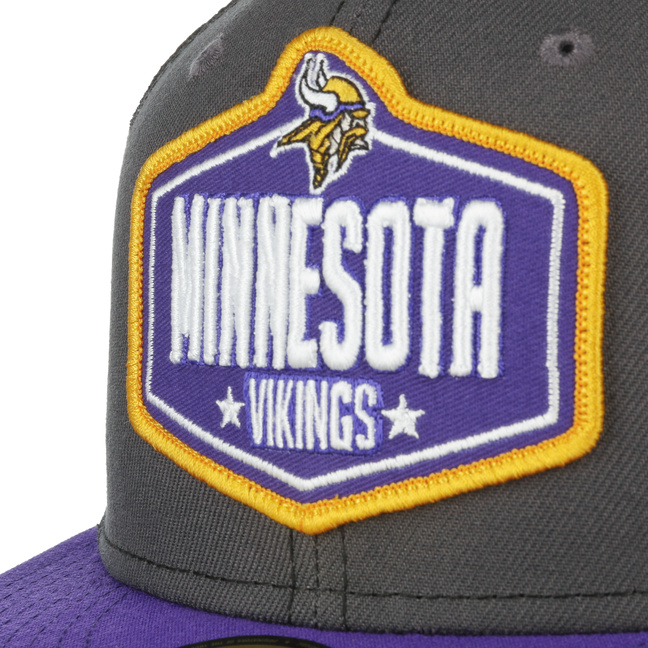 Minnesota Vikings NFL Draft Black 59FIFTY Fitted Cap