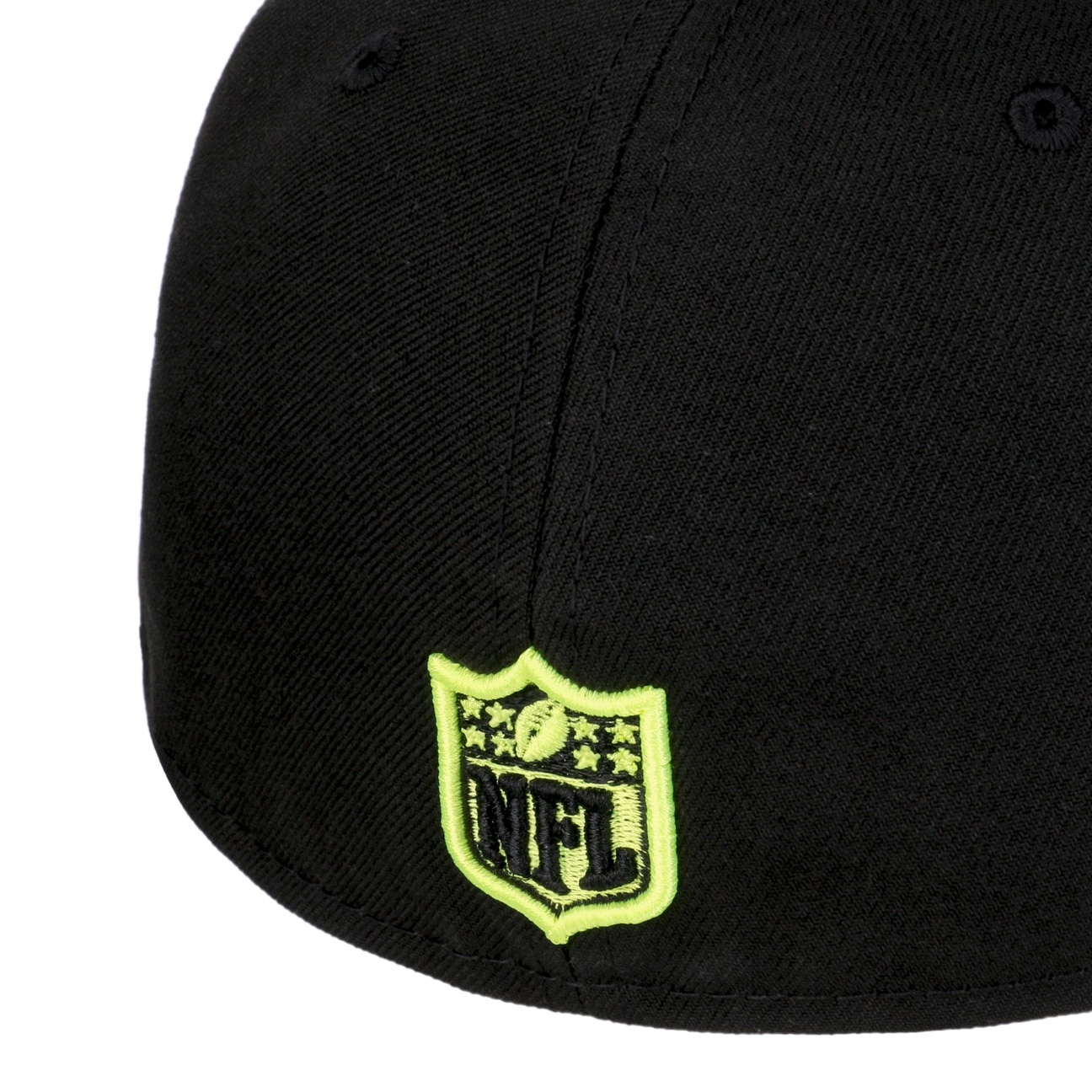 Men's New Era Black Las Vegas Raiders Neon 59FIFTY Fitted Hat