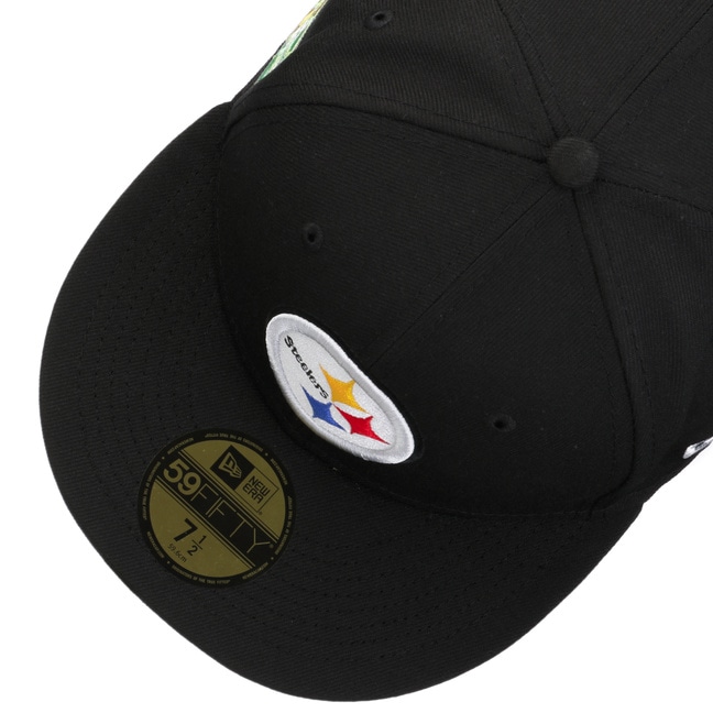 New Era Caps Pittsburg Steelers Black 59FIFTY Fitted Hat Black