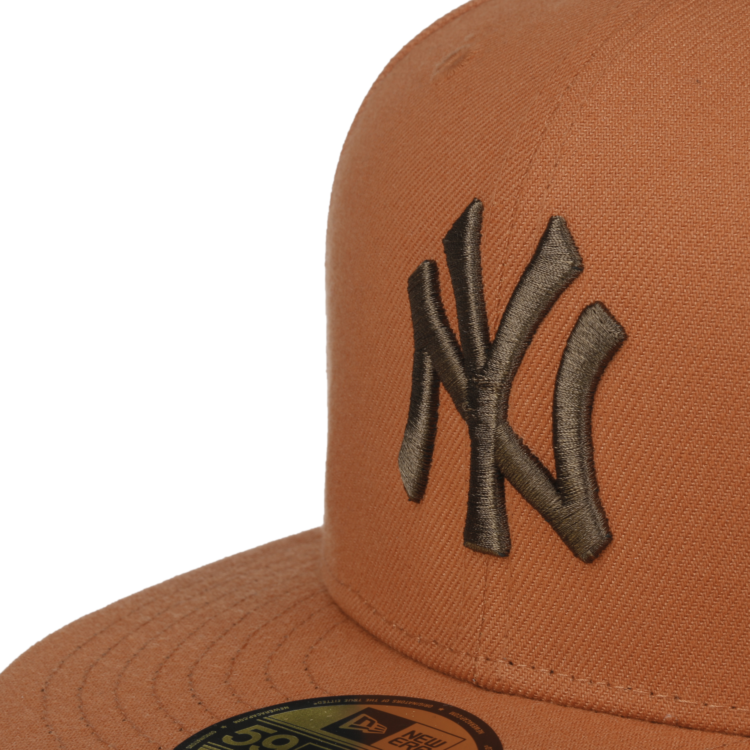 New York Yankees CUE-BERT Brown Fitted Hat by New Era