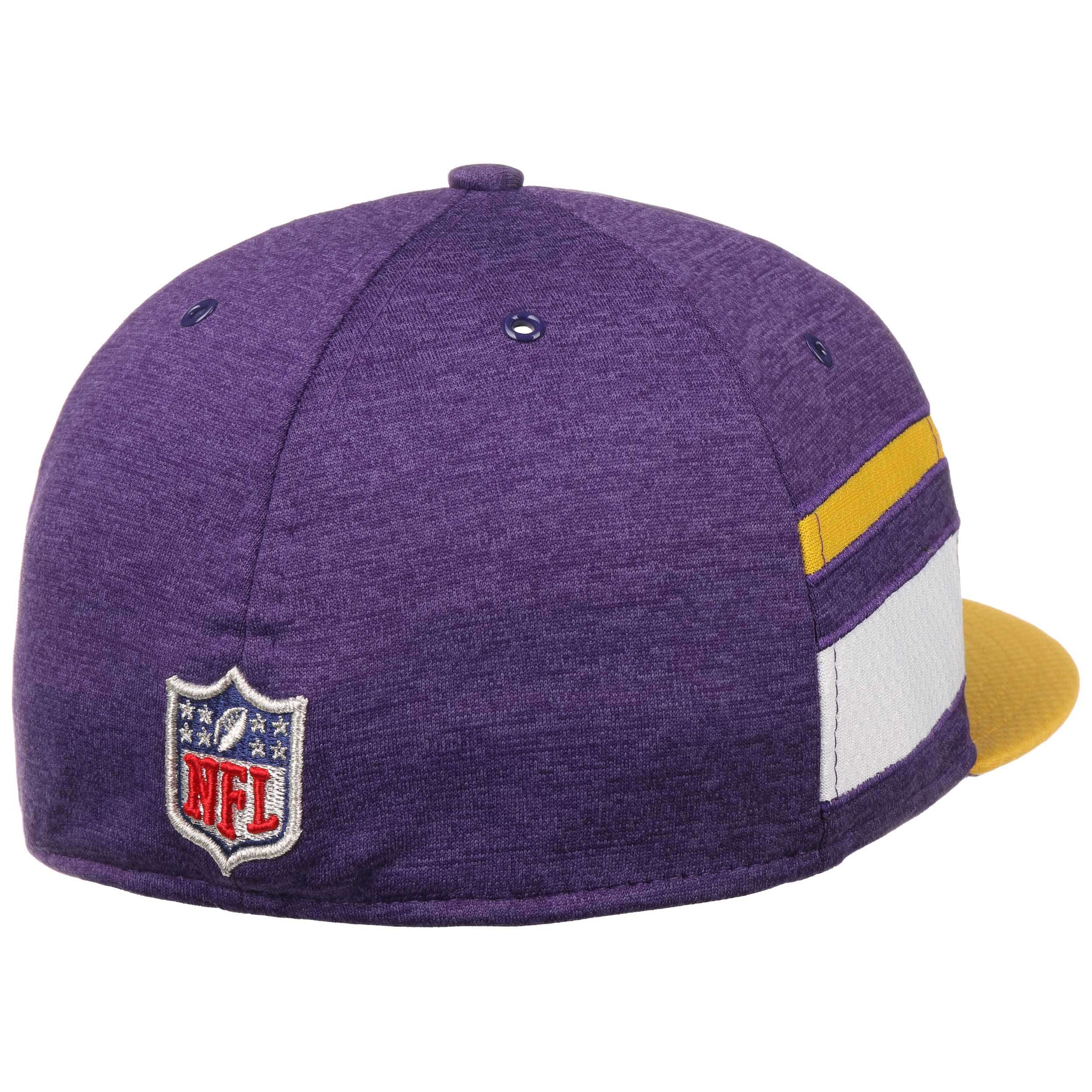 New Era 39Thirty Fitted Cap Men NFL Minnesota Vikings Puple Onfield  Sideline Hat