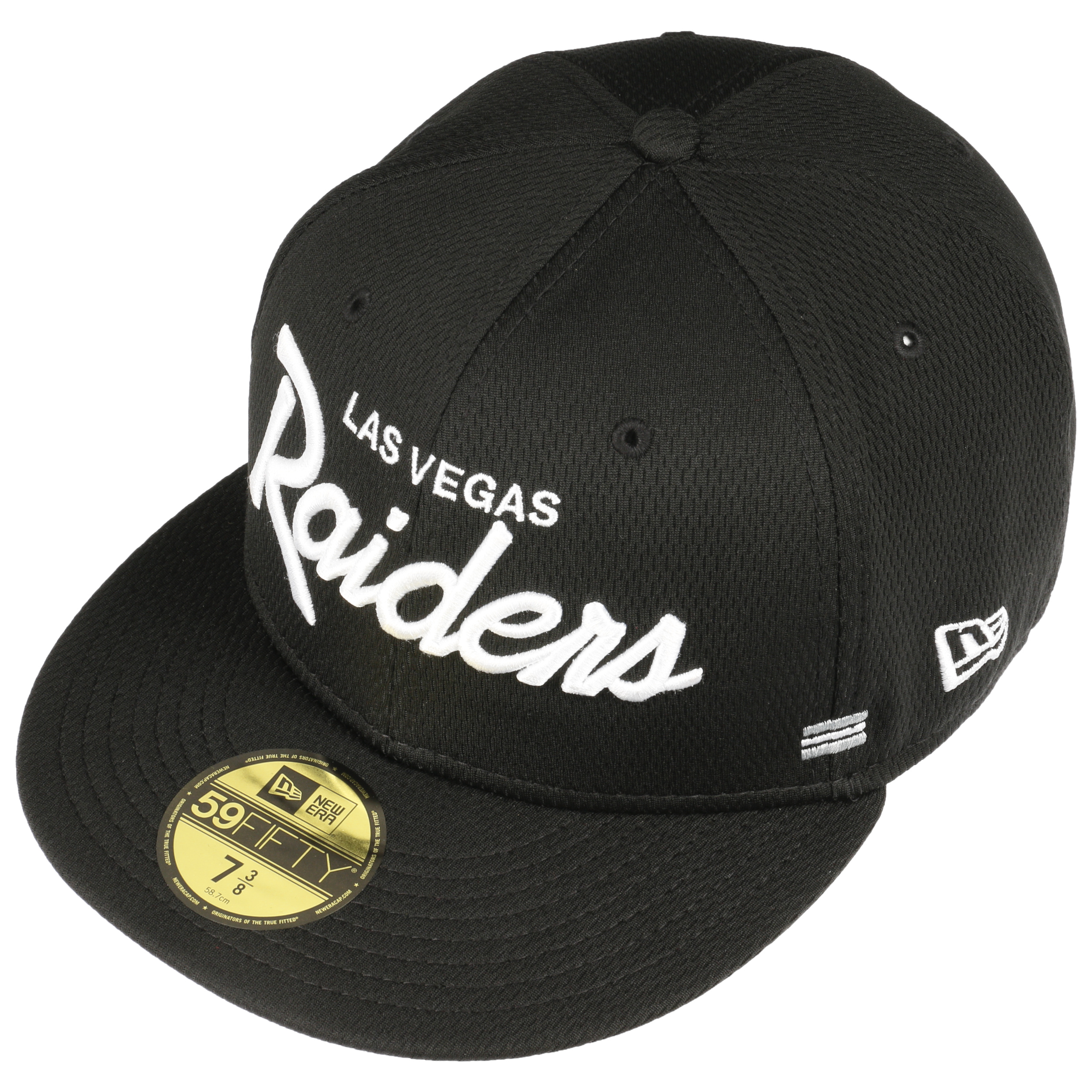 Las Vegas Raiders New Era Omaha Script Low Profile 59FIFTY Fitted