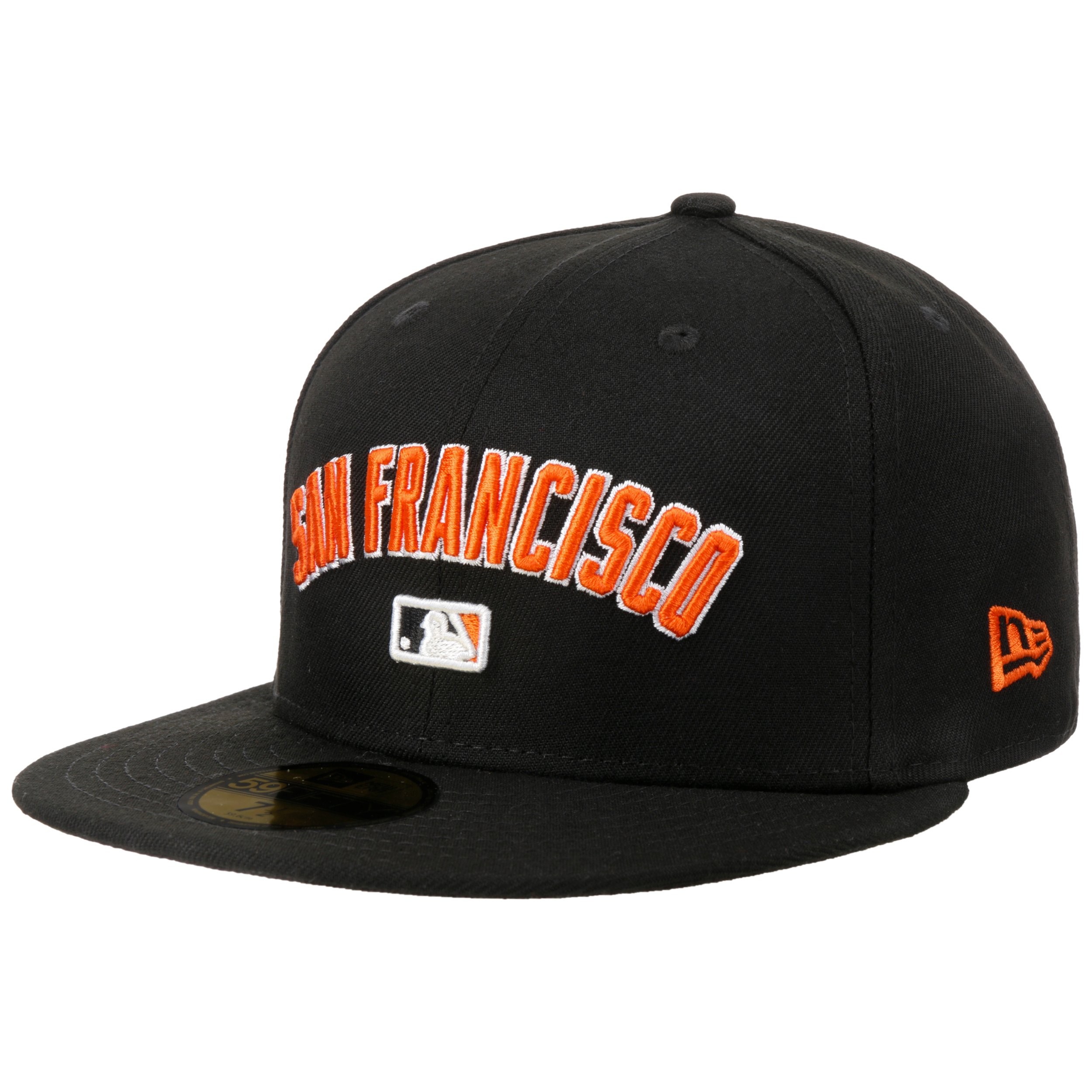 New Era San Francisco Giants Hat MLB Official Basic Black White line Size 7  7/8