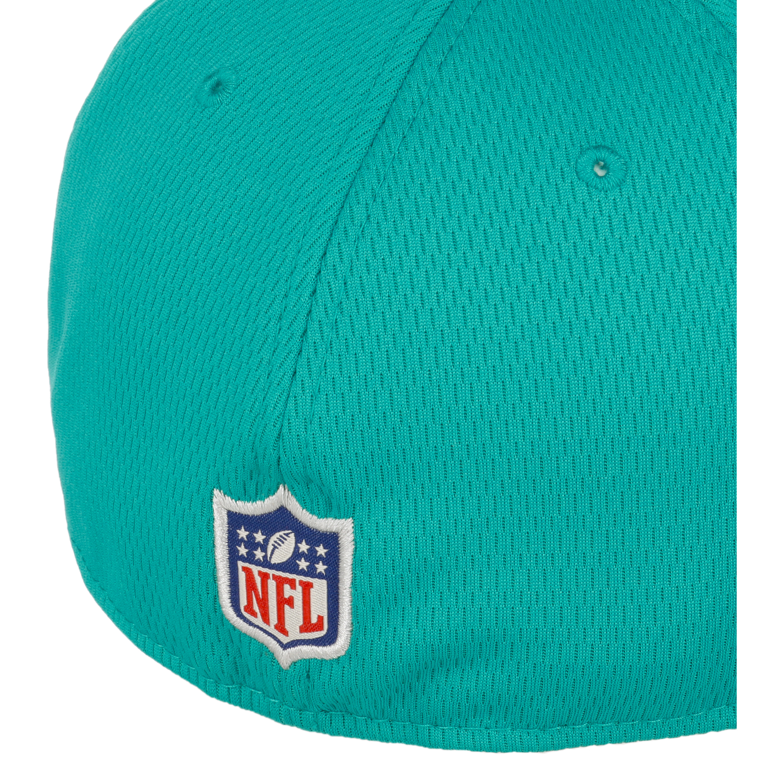 Miami Dolphins NFL Sideline 2023 Turquoise Bobble Knit Hat