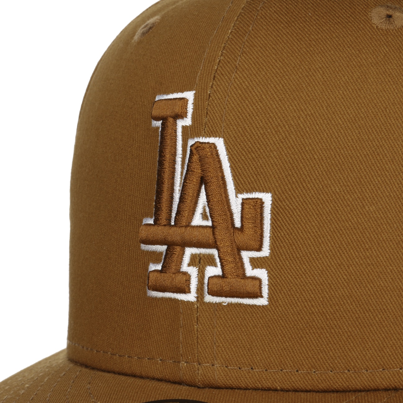 New Era 59Fifty Los Angeles LA Dodgers Brown Fitted Hat MLB Cap Size 7 1/2