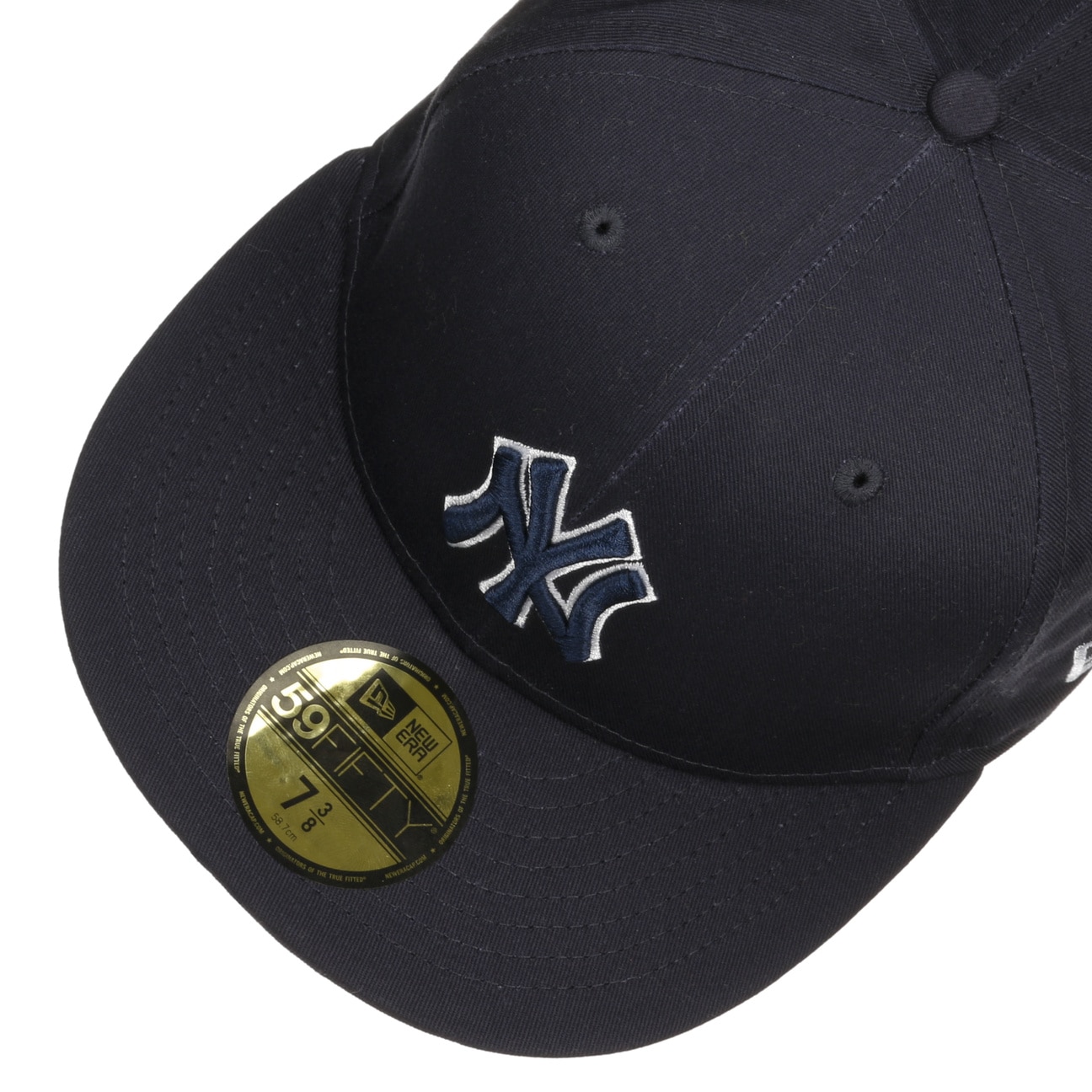 New York Yankees New Era 39Thirty Team Outline Navy Stretch Fit Baseball Cap